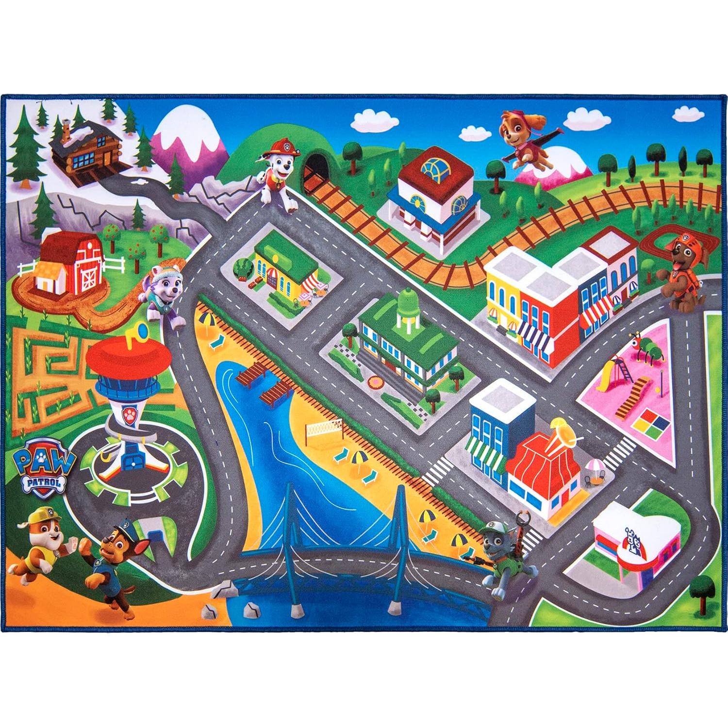 Alfombra Interactiva Gertmenian Paw Patrol 102x137cm con 2 Coches