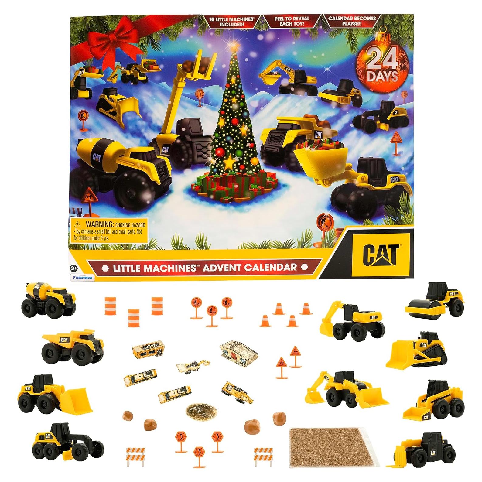 Calendario de Adviento CAT 24 Piezas Juguetes de Construcción