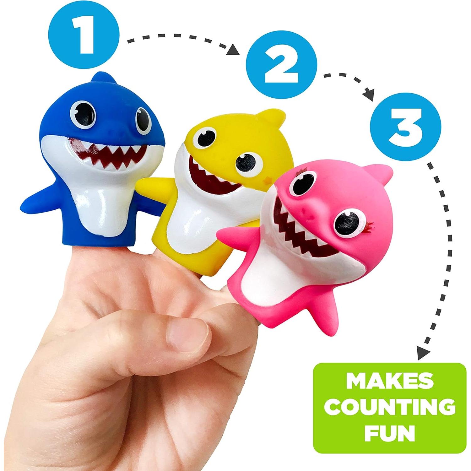 Marionetas de Dedo Baby Shark - Conjunto de 5 Piezas