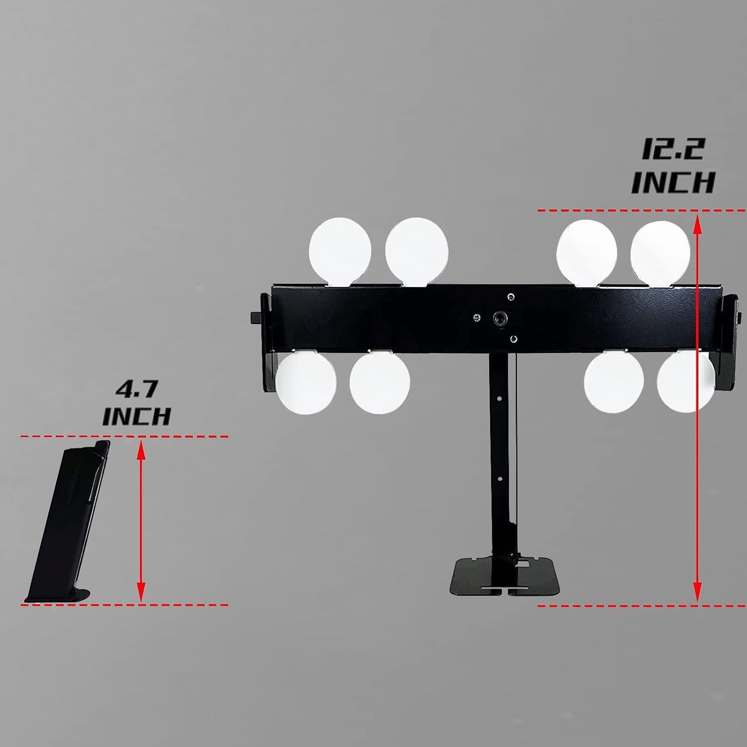 Soporte de Tiro Atflbox con 8 Placas de Acero para Airsoft