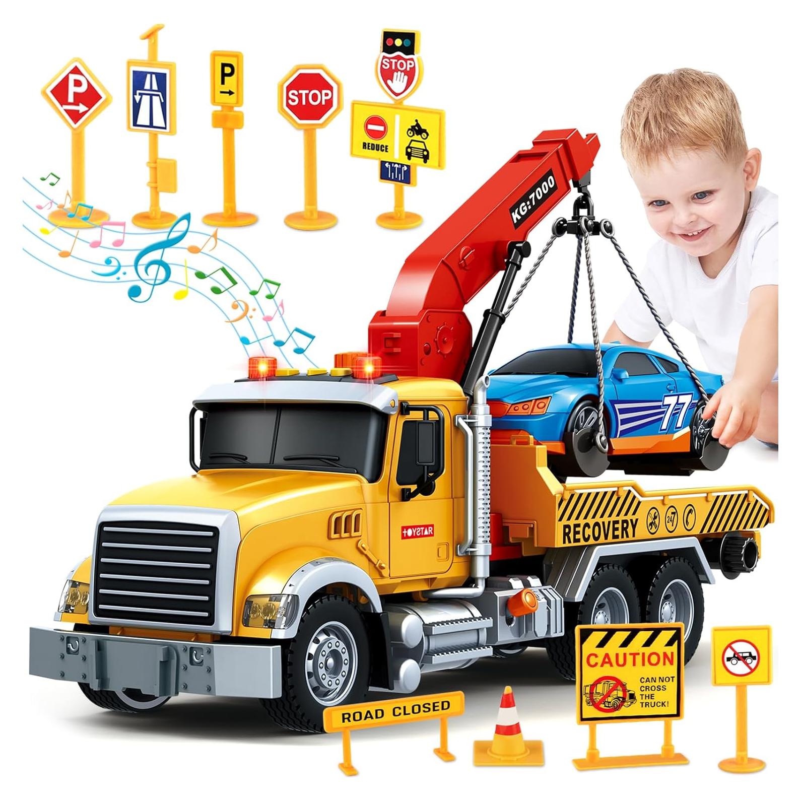 Camión de Remolque Grande BSTOYDER 38 cm con Sonido y Luz