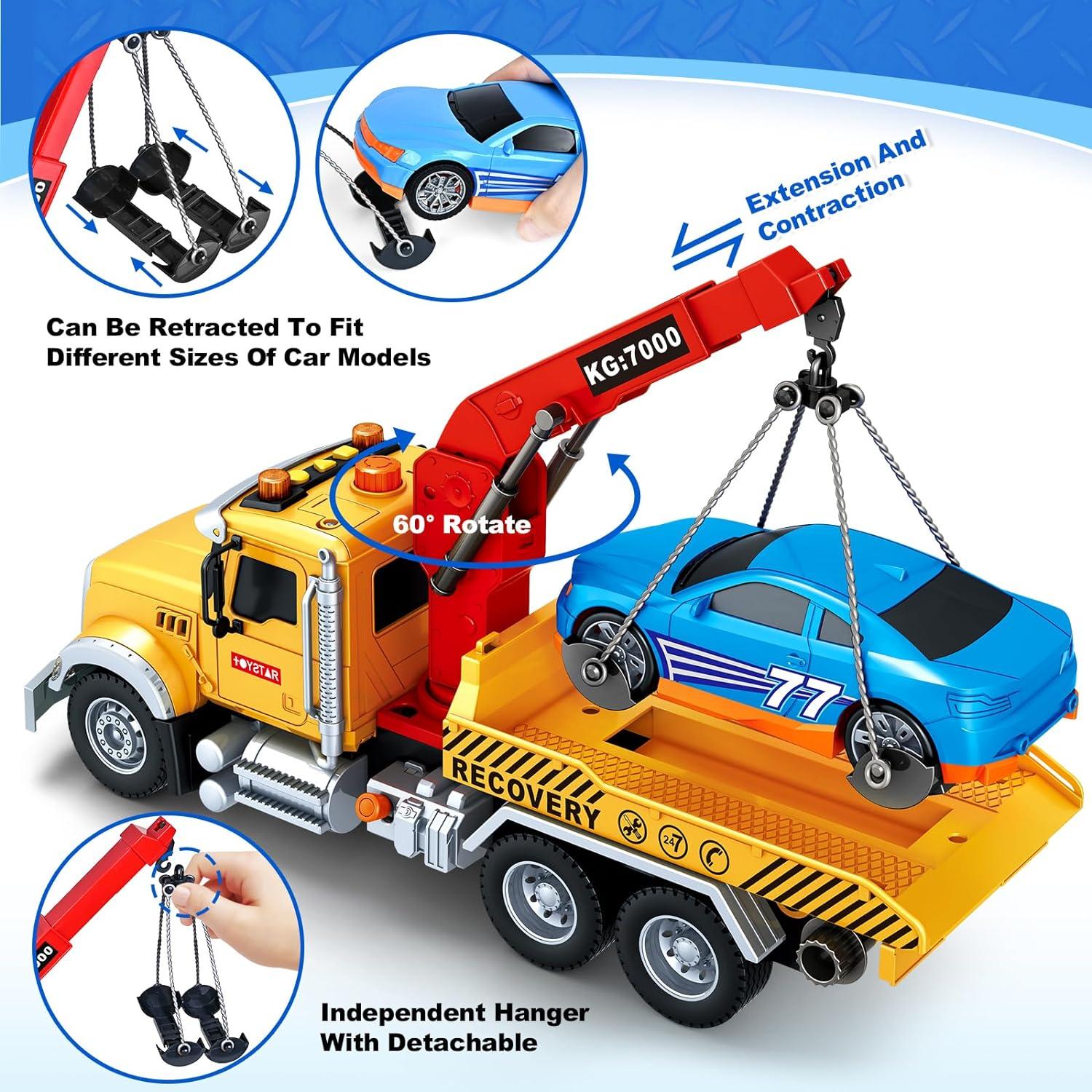 Camión de Remolque Grande BSTOYDER 38 cm con Sonido y Luz