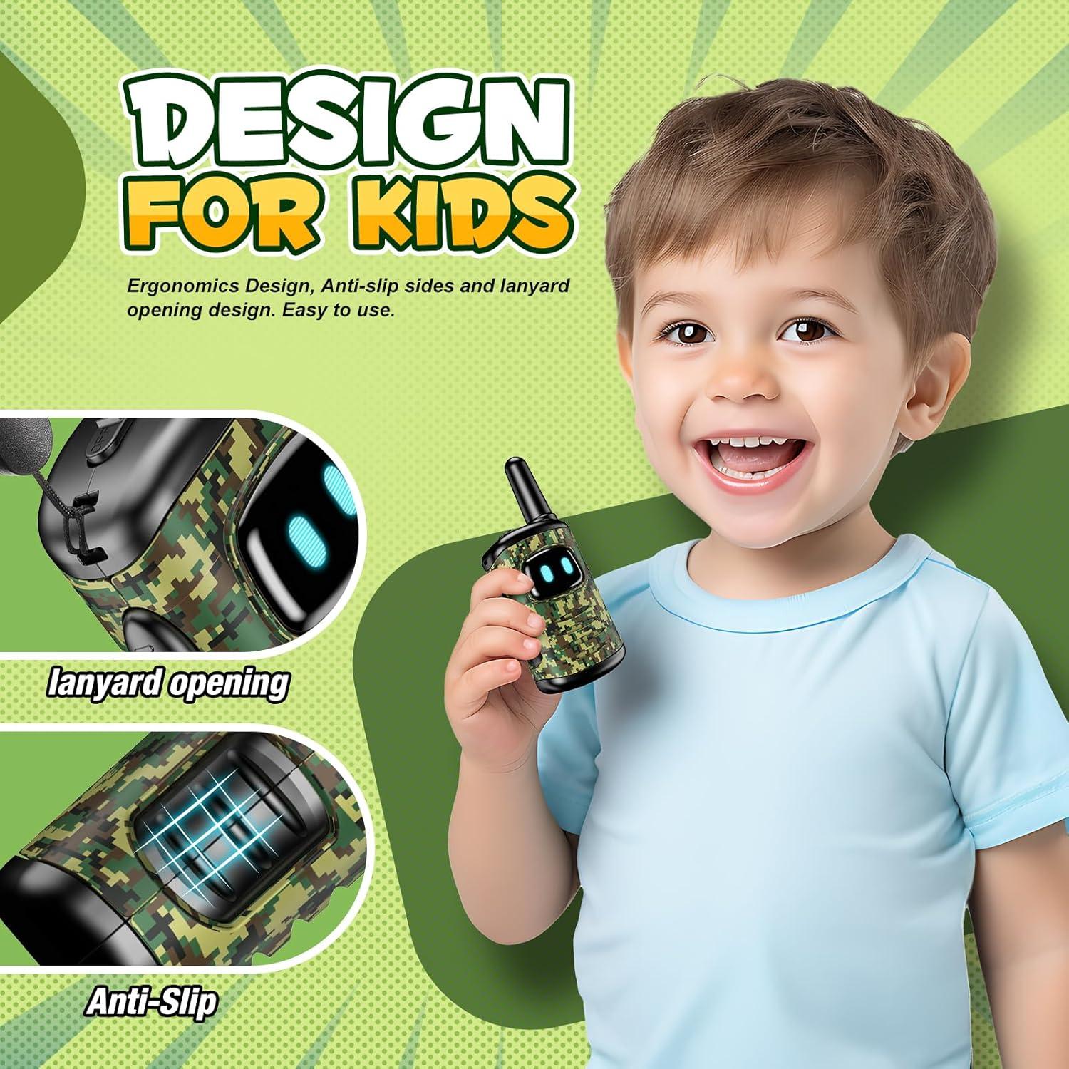 Walkie Talkies Mini Robots Comedyfun 2 Pack para Niños