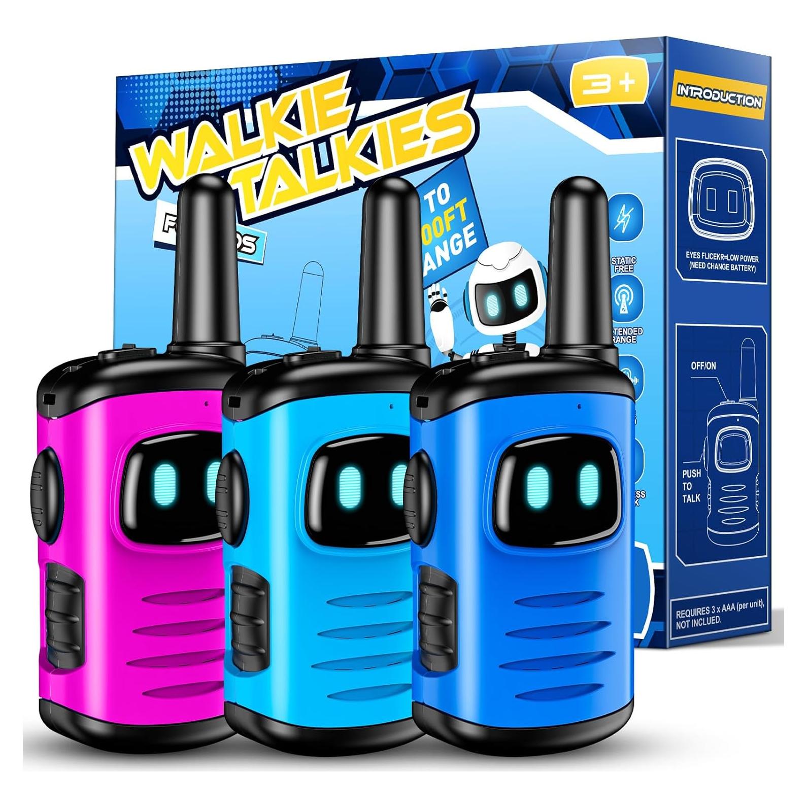 Walkie Talkies para Niños 3 Pack Comedyfun Robots
