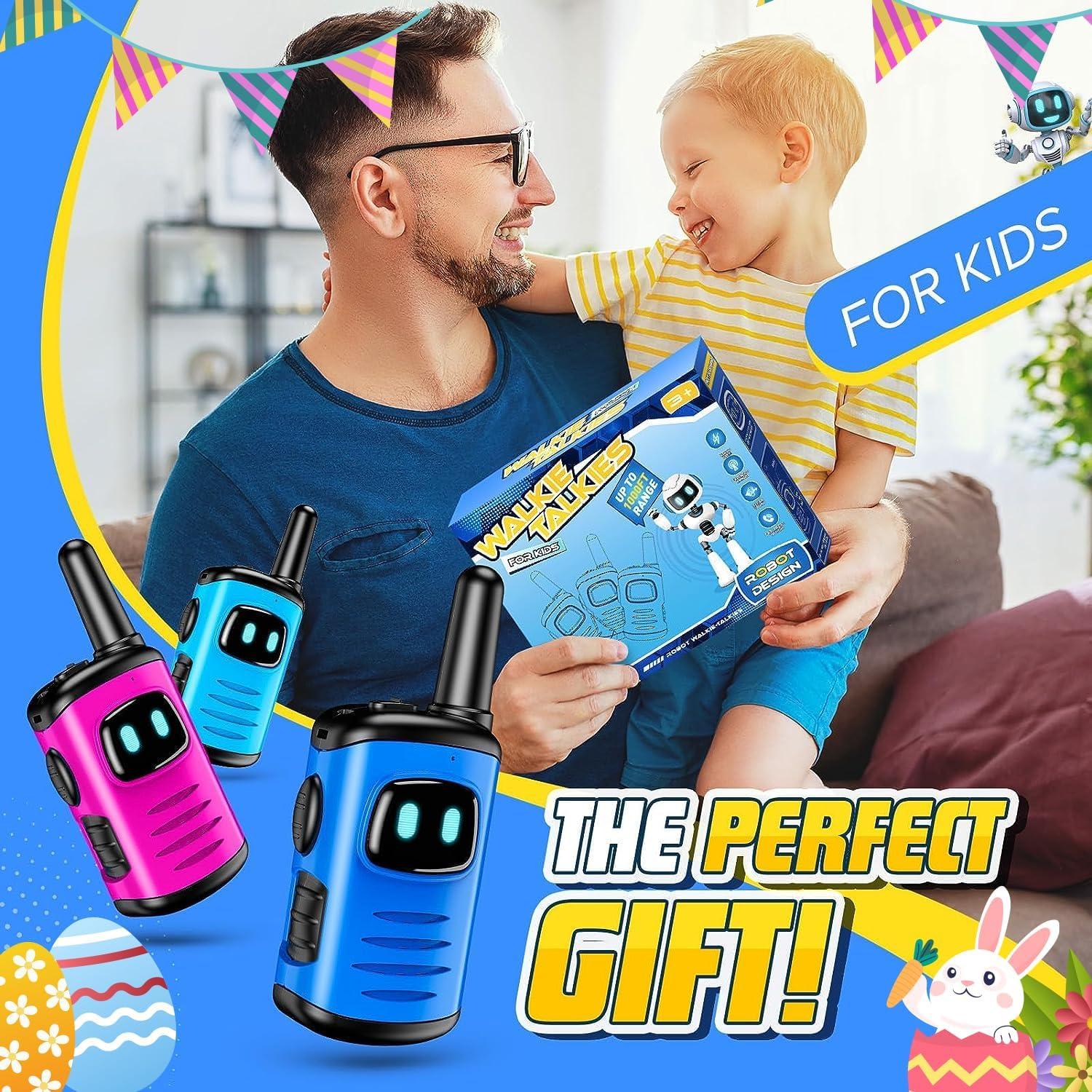 Walkie Talkies para Niños 3 Pack Comedyfun Robots