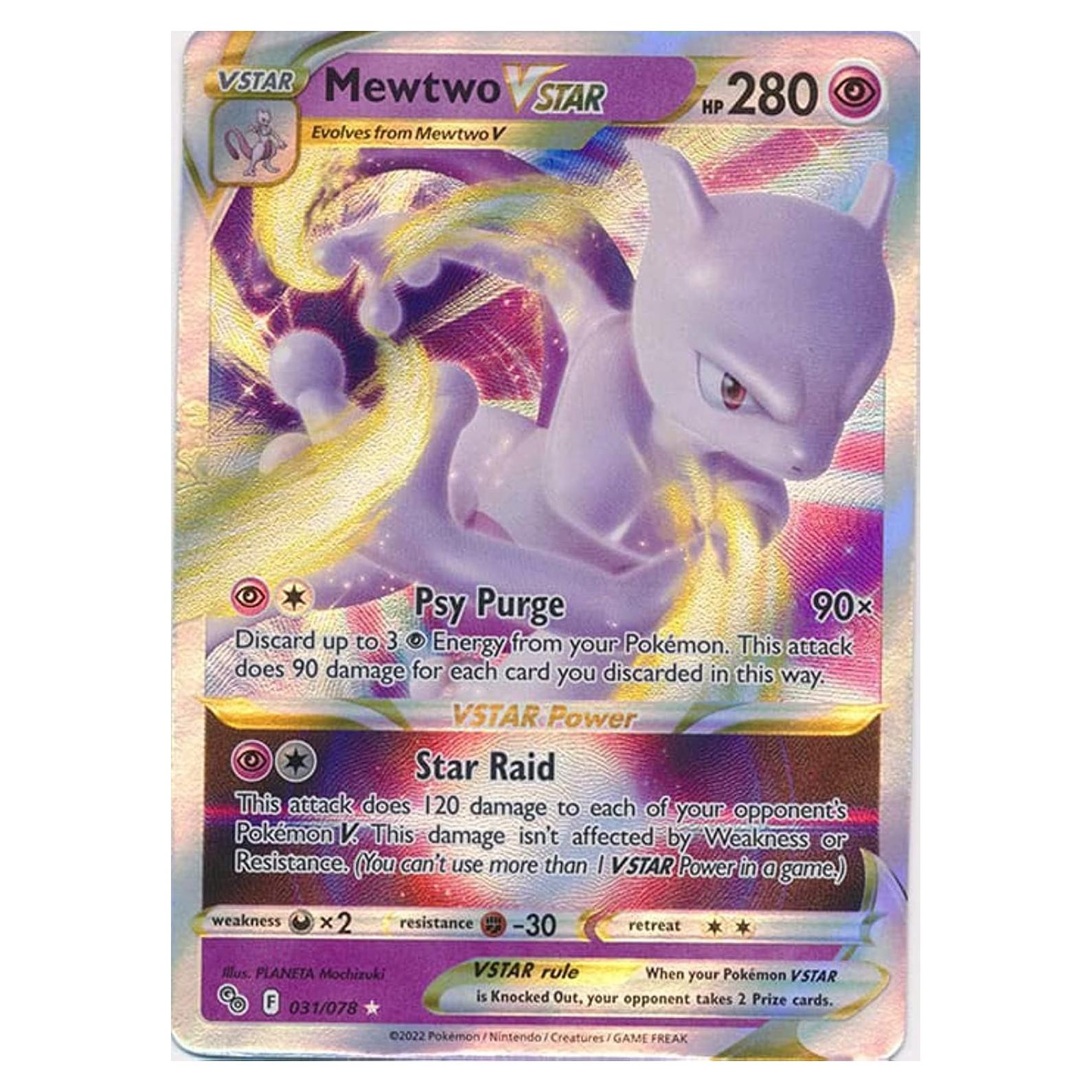 Carta Mewtwo VSTAR 031/078 Pokemon Go Ultra Rara