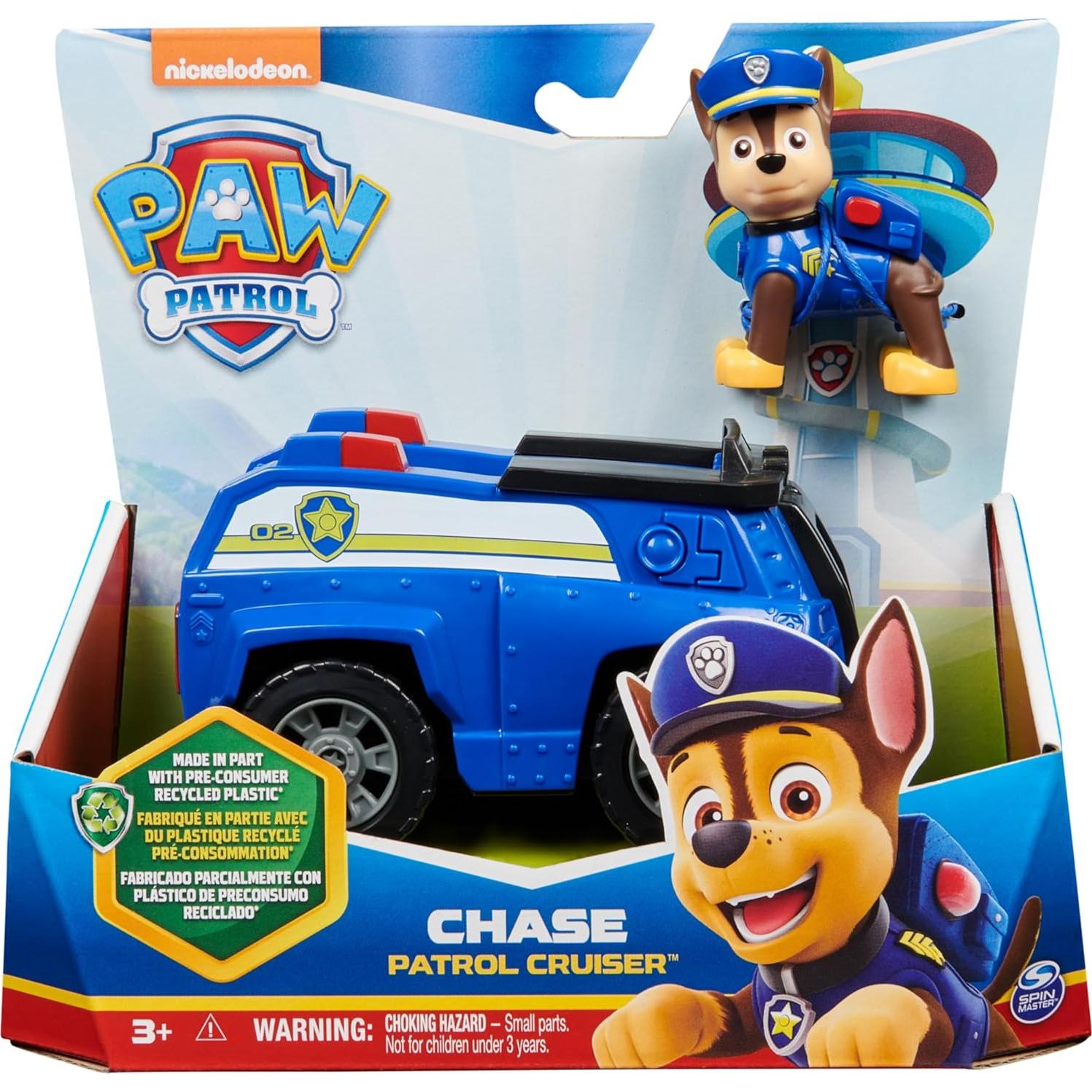 Vehículo de Policía Chase Paw Patrol 13 cm Juguete Sostenible