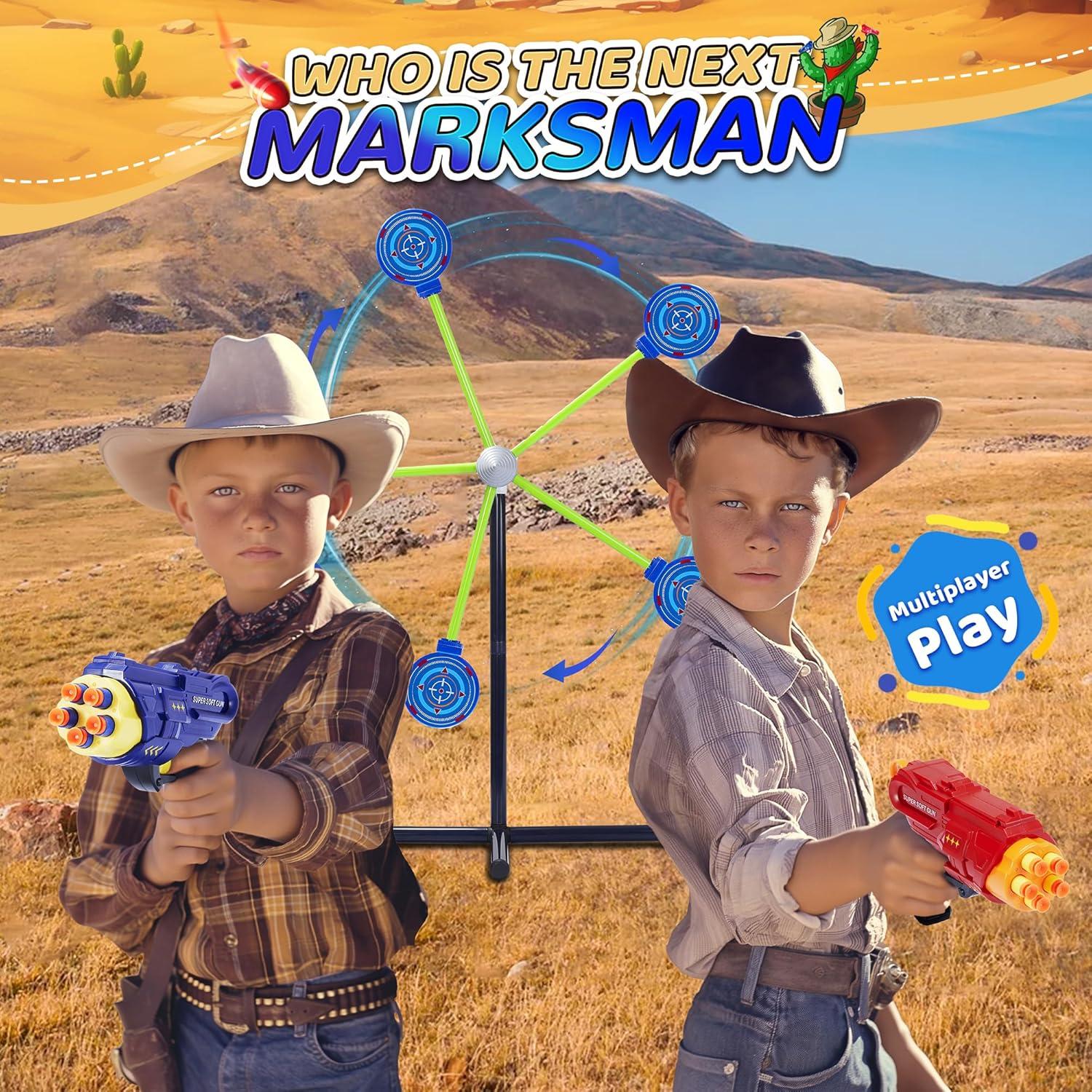 Juego de Tiro con Dardos de Espuma Qichuang - 2 Jugadores