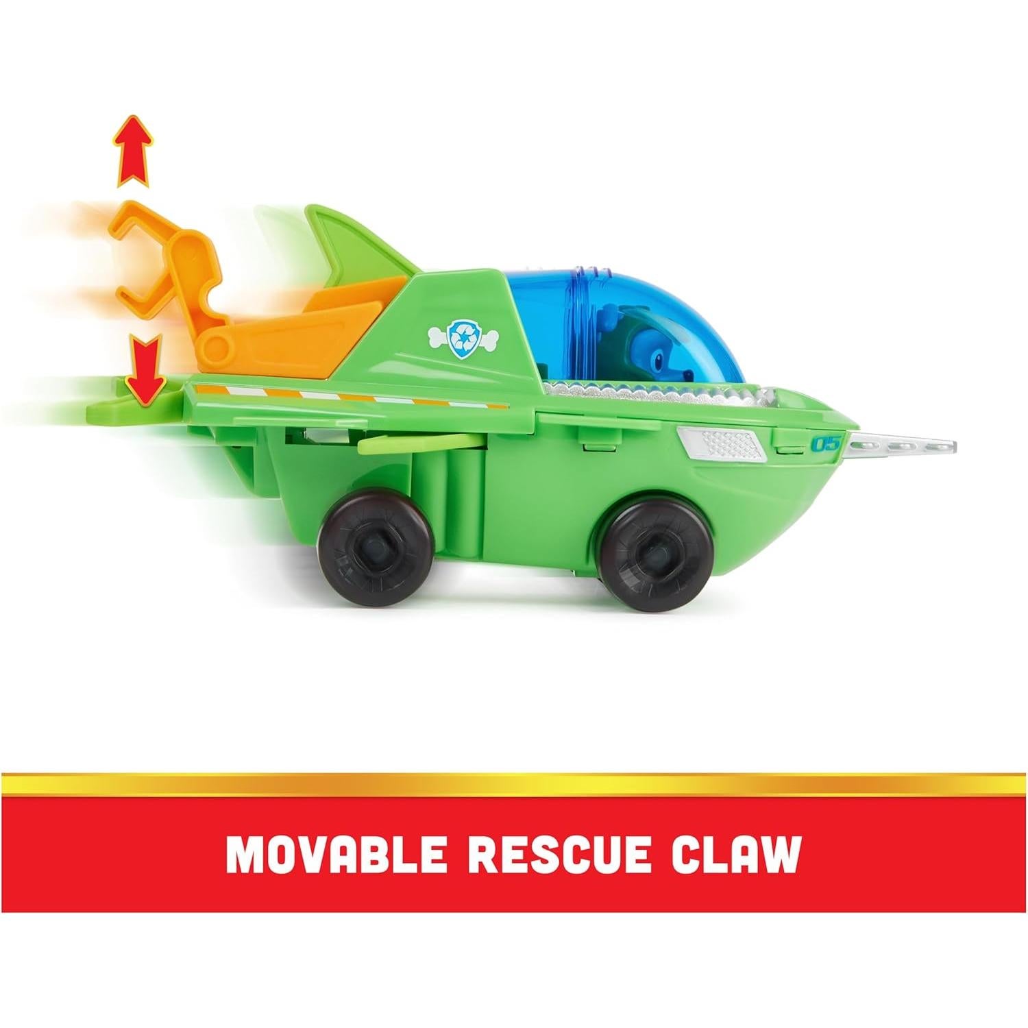 Vehículo de Rescate Sawfish Rocky Aqua Pups - Juguete Transformable