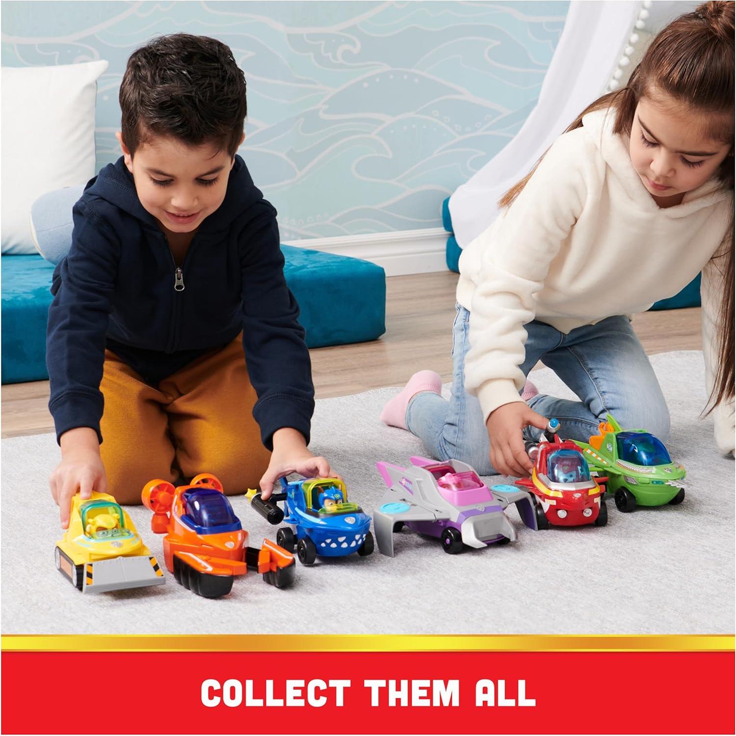 Vehículo de Rescate Sawfish Rocky Aqua Pups - Juguete Transformable