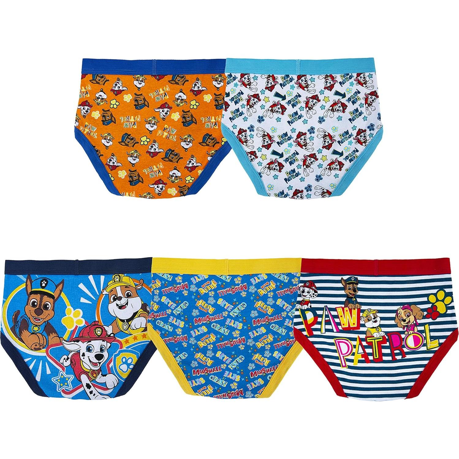 Ropa Interior Niños Paw Patrol 100% Algodón 5 Piezas 2T/3T