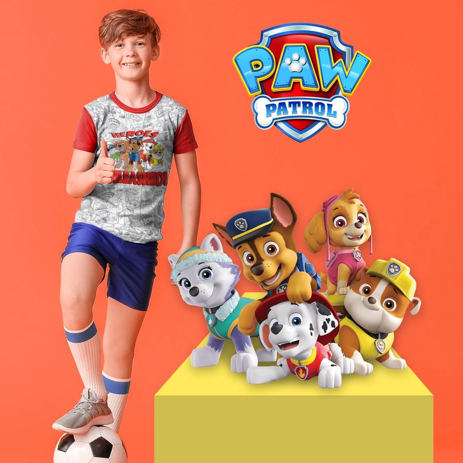 Camiseta Paw Patrol SJE TEE 3 Diseños Niños 7 Años