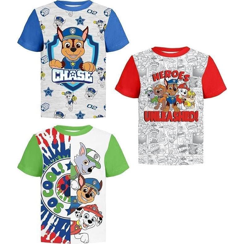 Camiseta Paw Patrol SJE TEE 3 Diseños para Niños 5T