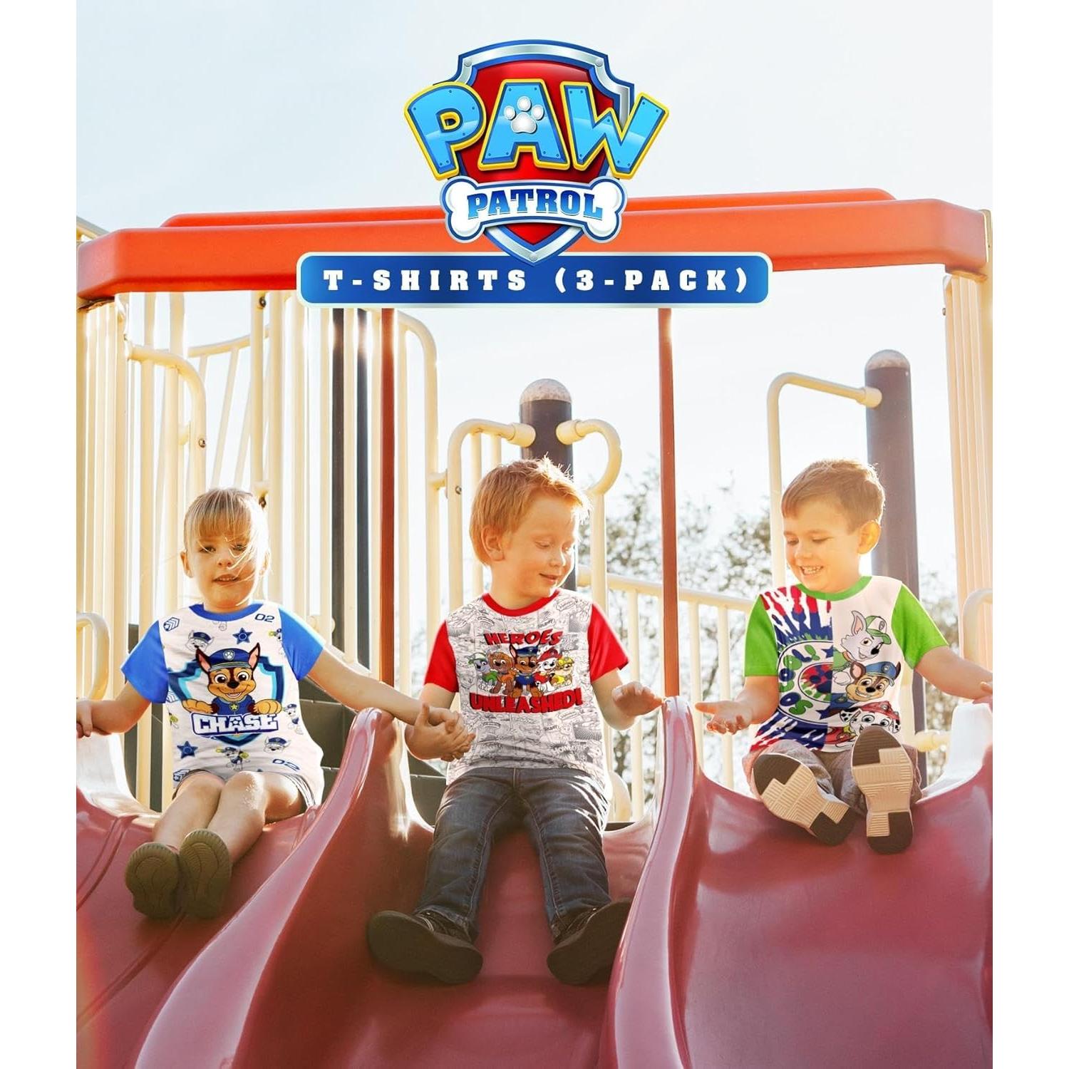 Camiseta Paw Patrol SJE TEE 3 Diseños para Niños 5T