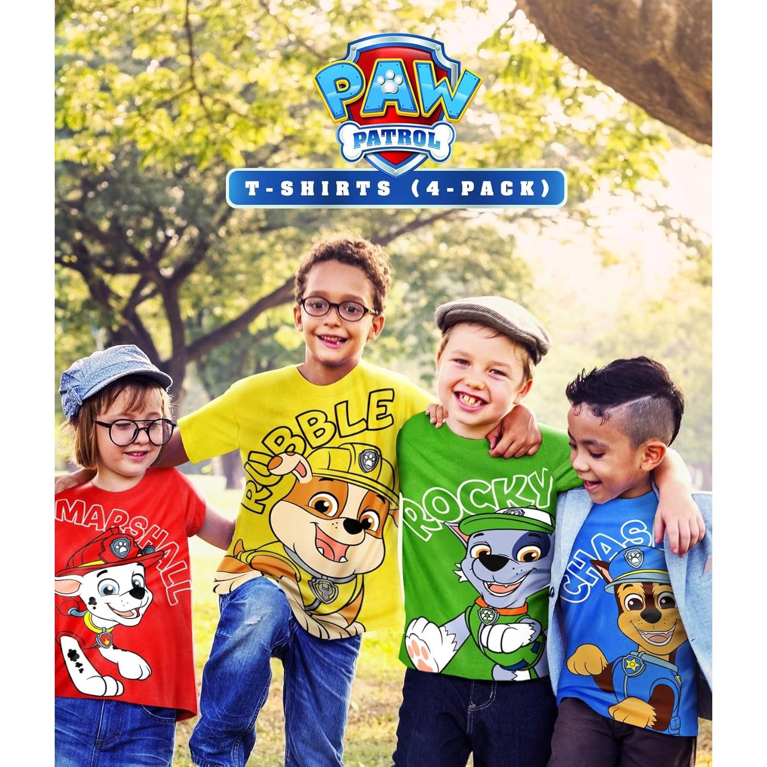 Camiseta Paw Patrol SJE TEE 3 Diseños Niños 7 Años