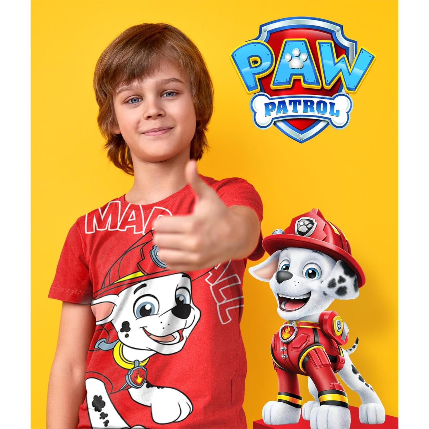 Camiseta Paw Patrol SJE TEE 3 Diseños Niños 7 Años