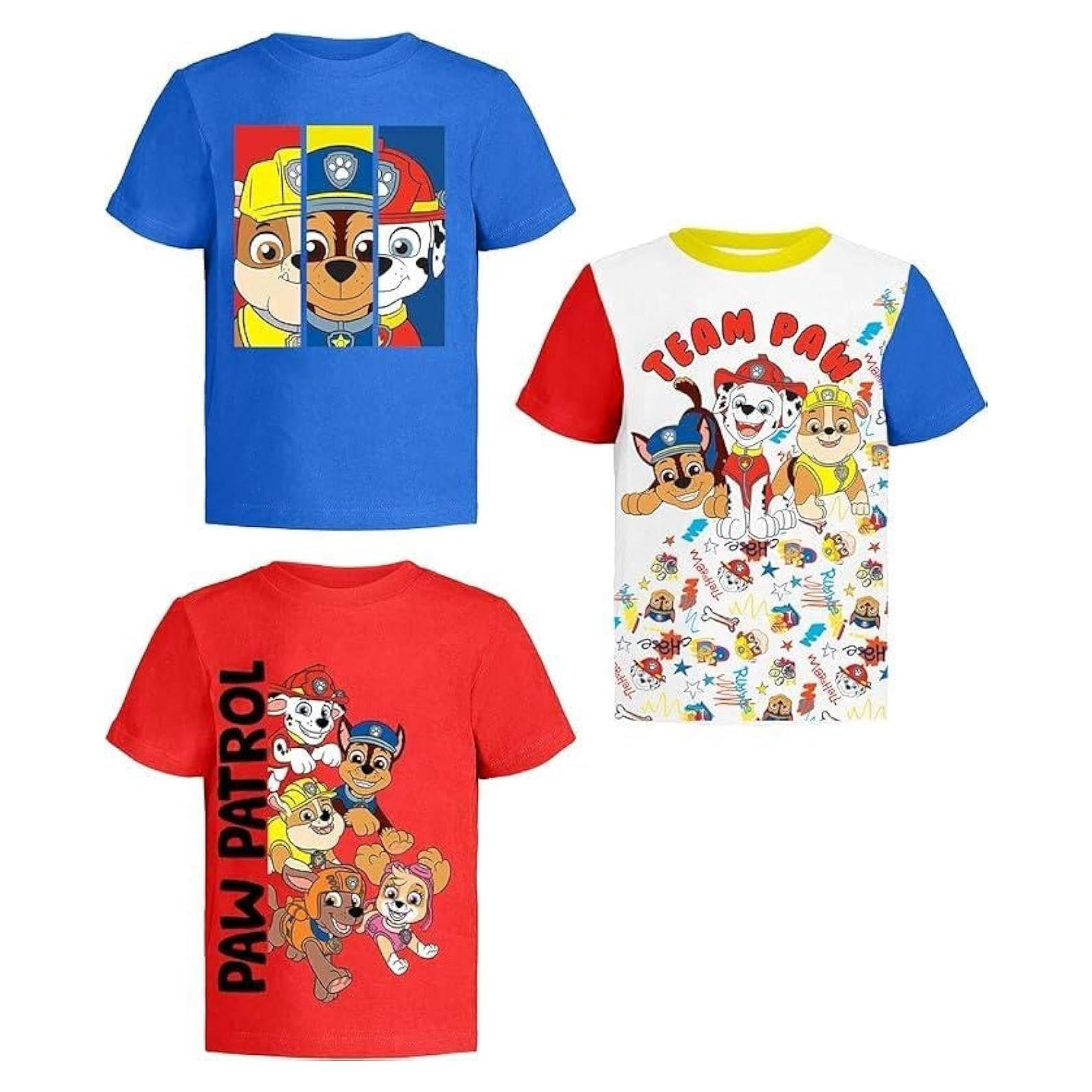 Camiseta Paw Patrol SJE TEE 3 Diseños para Niños 2T