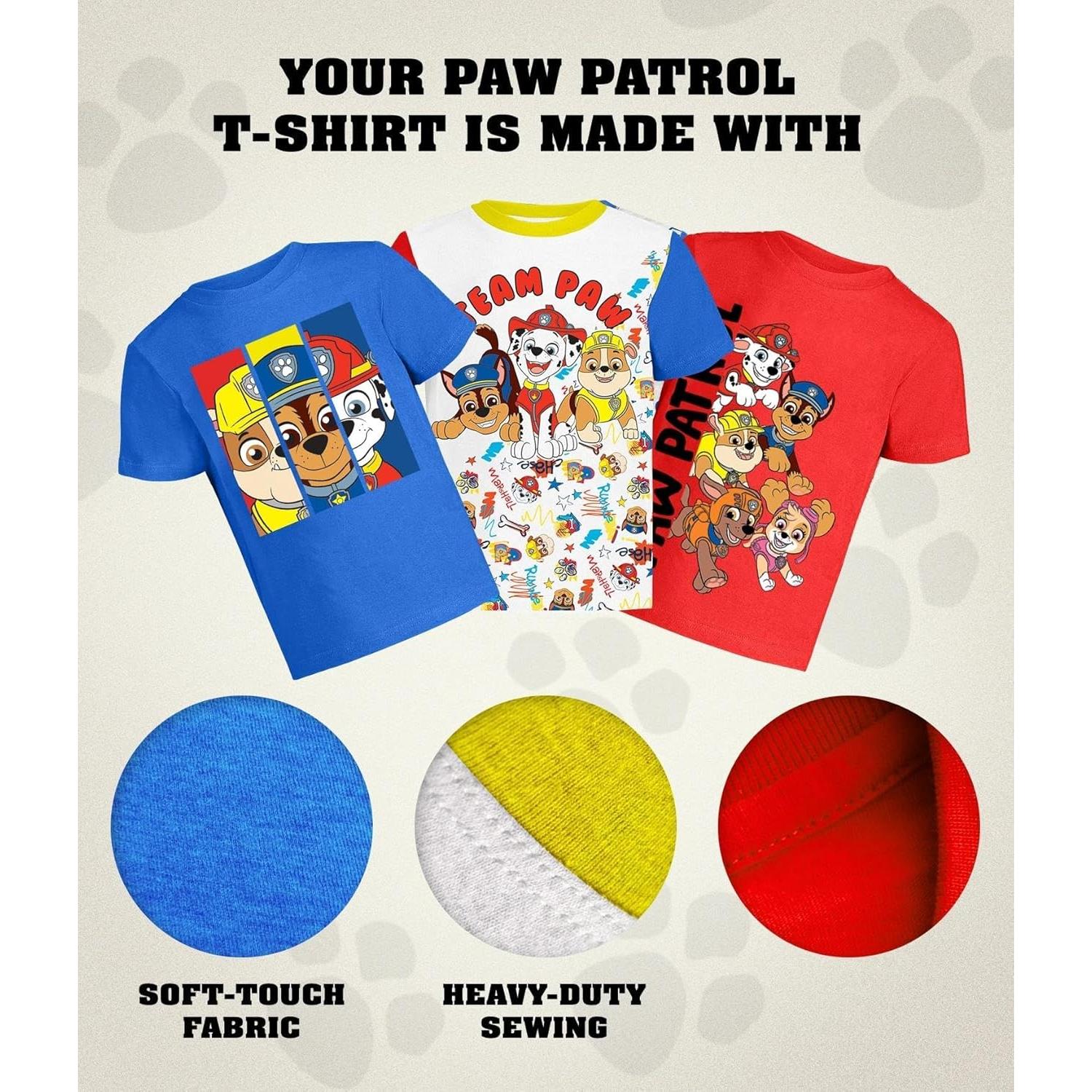 Camiseta Paw Patrol SJE TEE 3 Diseños Niños 2T