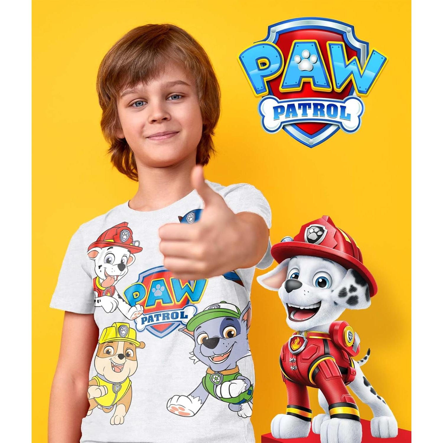 Camiseta Paw Patrol SJE TEE 3 Diseños para Niños 6 Años