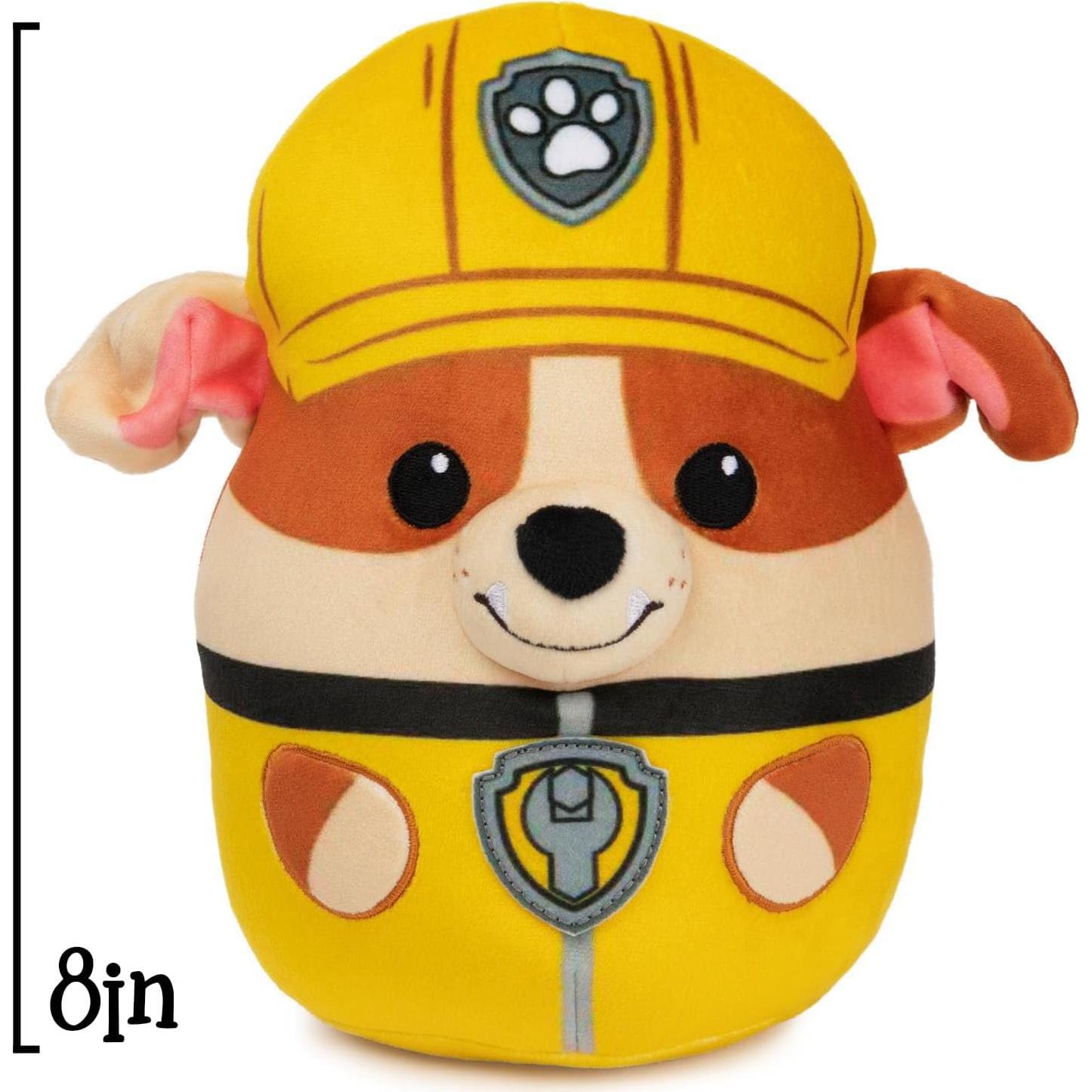Peluche Rubble Squish Paw Patrol 30 cm Suave y Personalizable