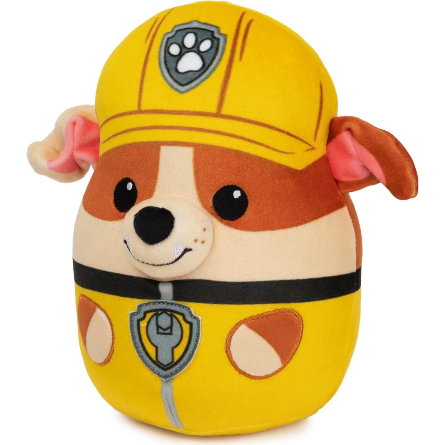 Peluche Rubble Squish Paw Patrol 30 cm Suave y Personalizable