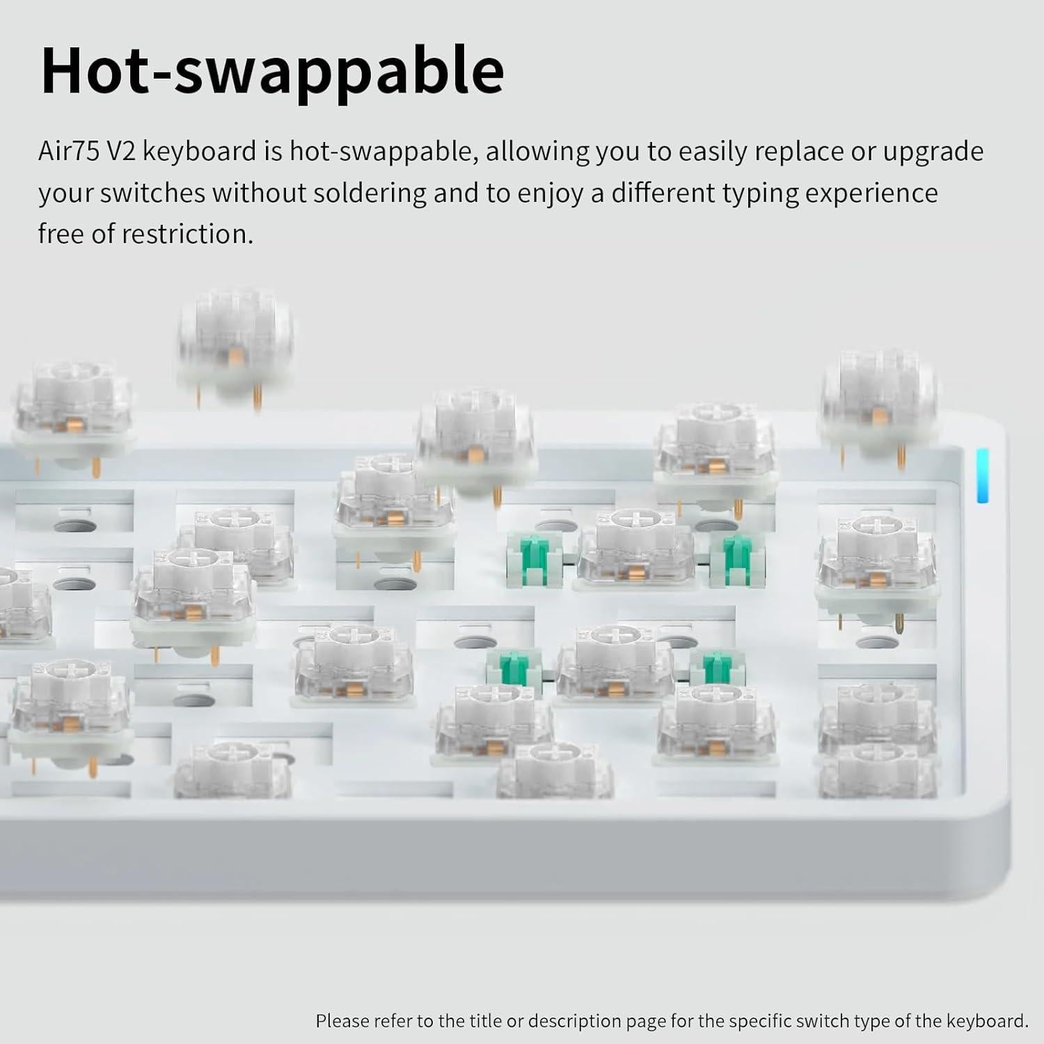 Teclado Mecánico Inalámbrico Nuphy Air75 V2 75% RGB