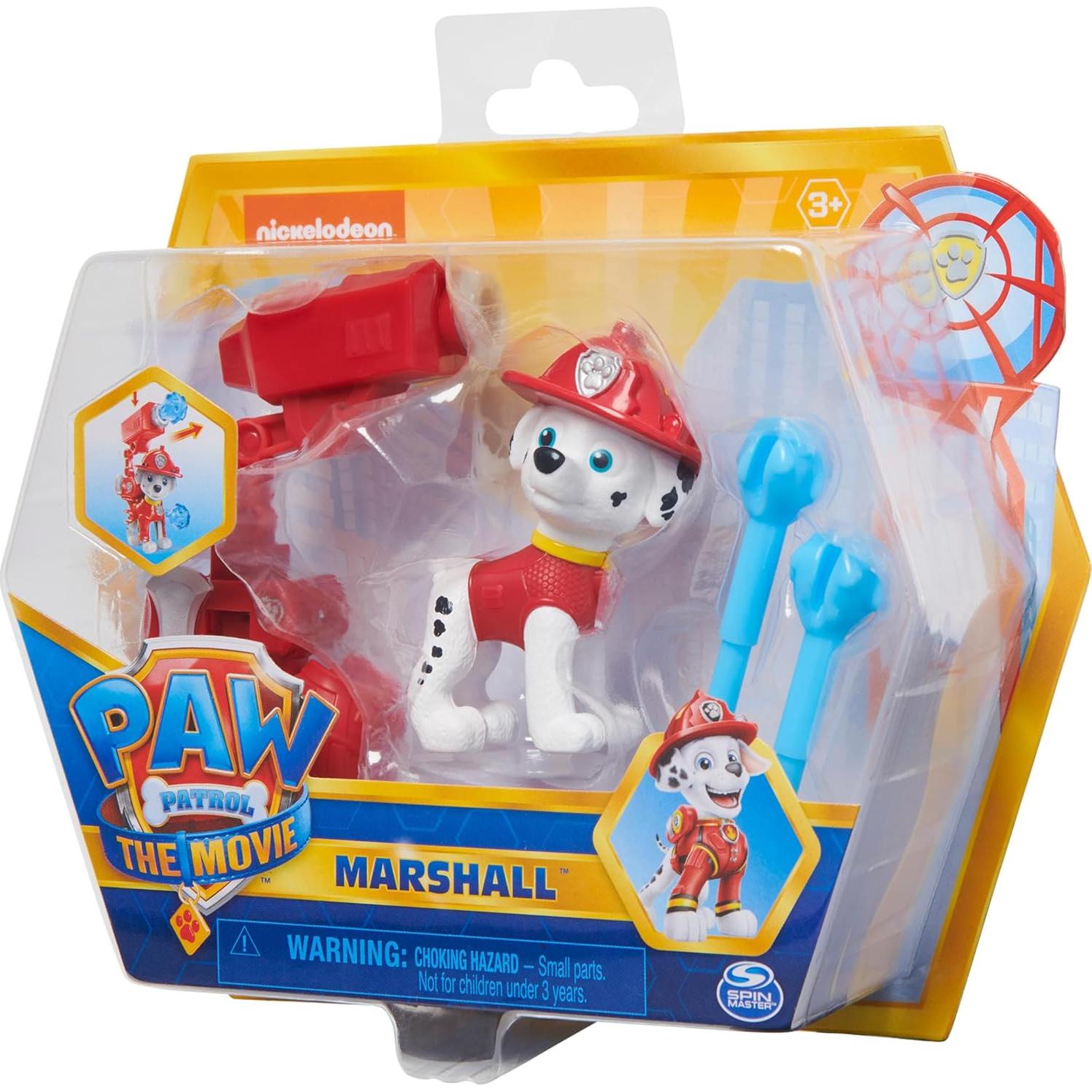 Figura de Acción Marshall Paw Patrol con Mochila y Proyectiles