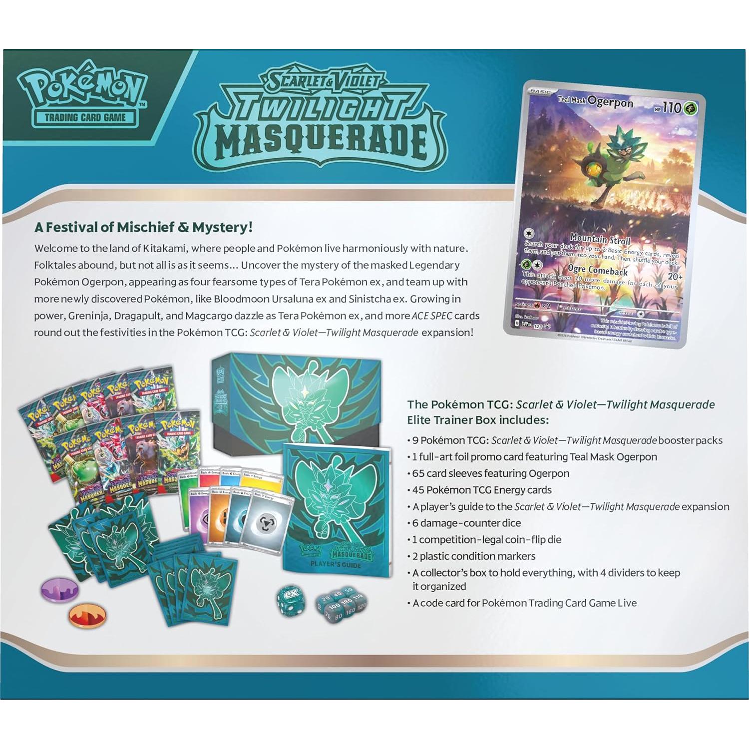 Pokémon TCG Elite Trainer Box Escarlata y Púrpura 2024