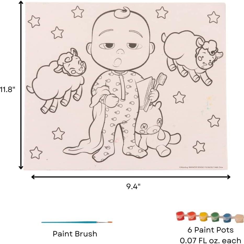 Conjunto de Pintura Cocomelon 1089 Piezas para Niños