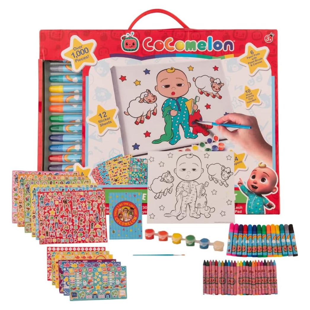 Conjunto de Pintura Cocomelon 1089 Piezas para Niños