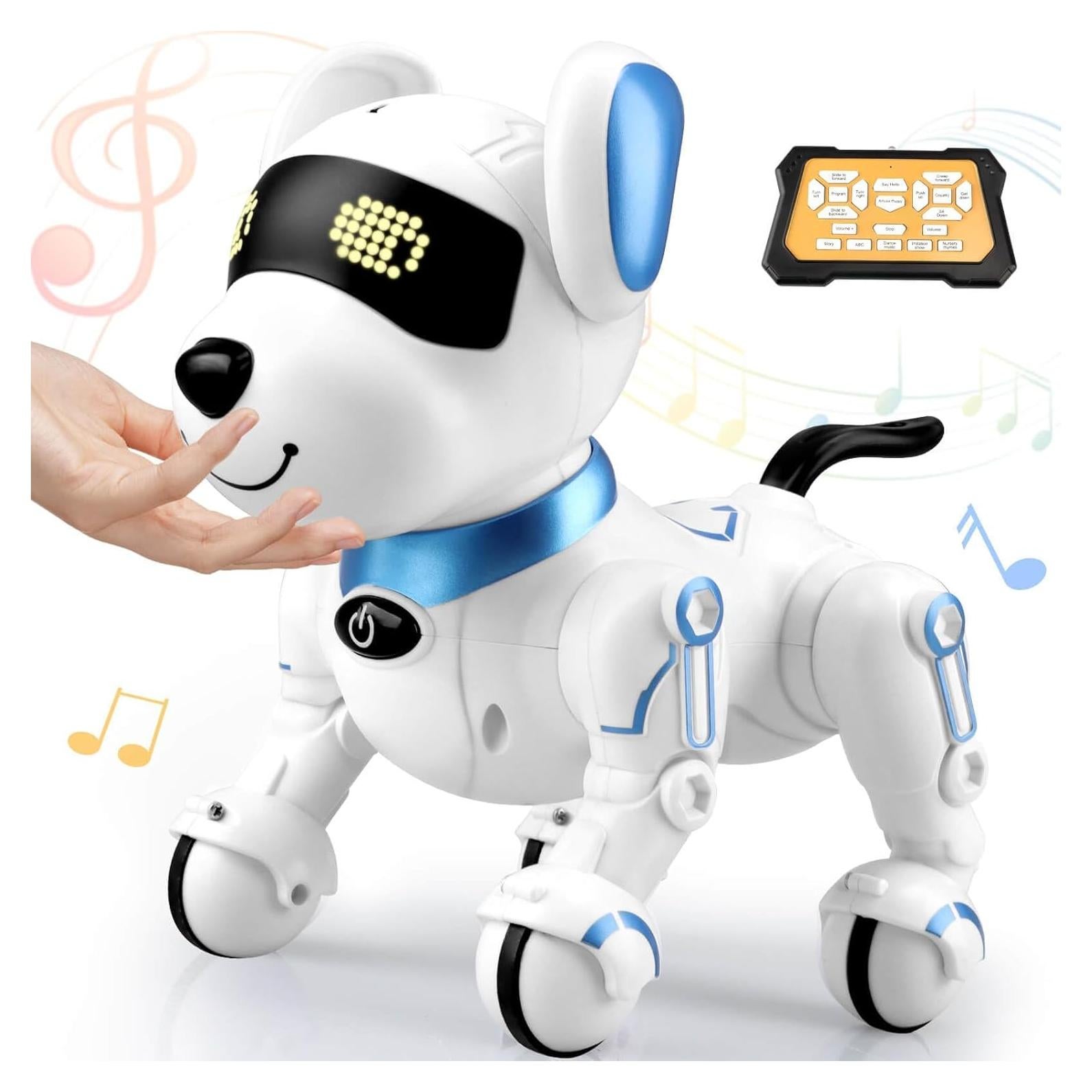 Perro Robot Control Remoto Britik Y878 Azul para Niños 8+