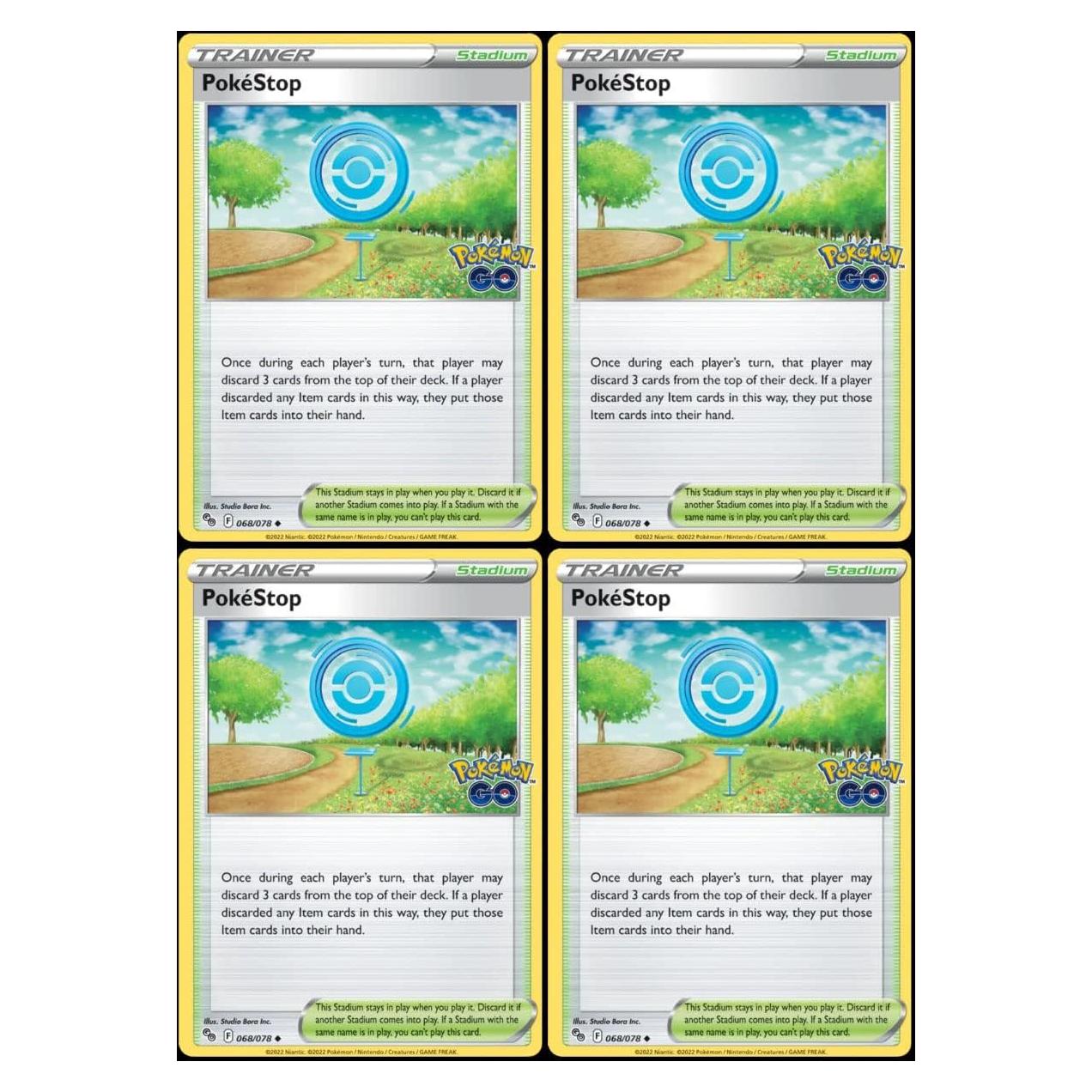 Lote de Cartas de Entrenador Pokémon Go 068/078 - 4 Unidades