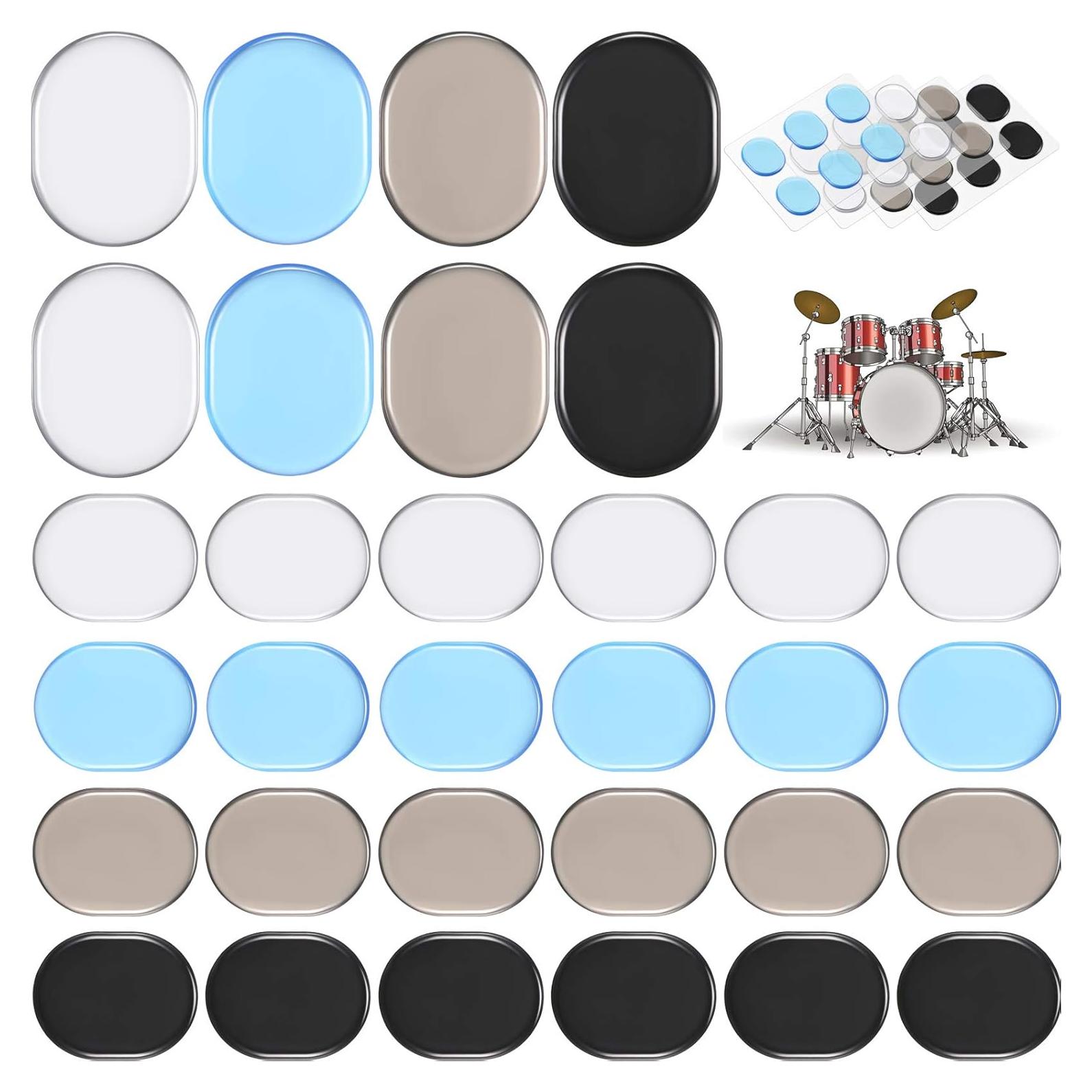 eBoot 48 Almohadillas de Gel para Tambores, Silencio y Control