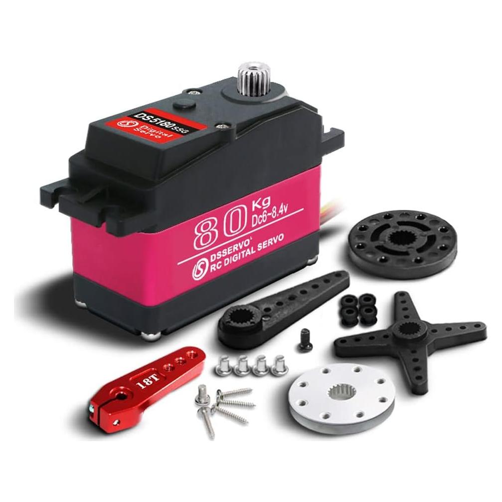 Servo Digital 80kg 180° ANNIMOS DS5180SG para Coche RC