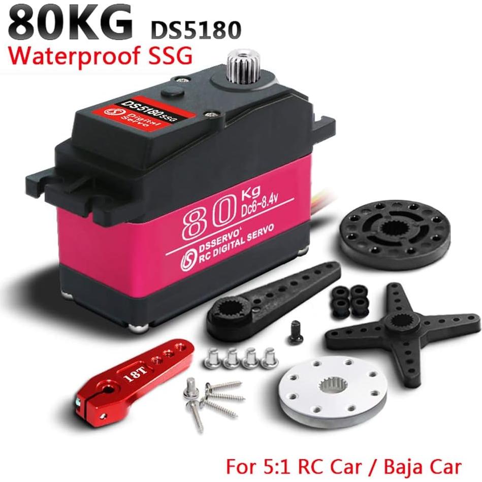 Servo Digital 80kg 180° ANNIMOS DS5180SG para Coche RC