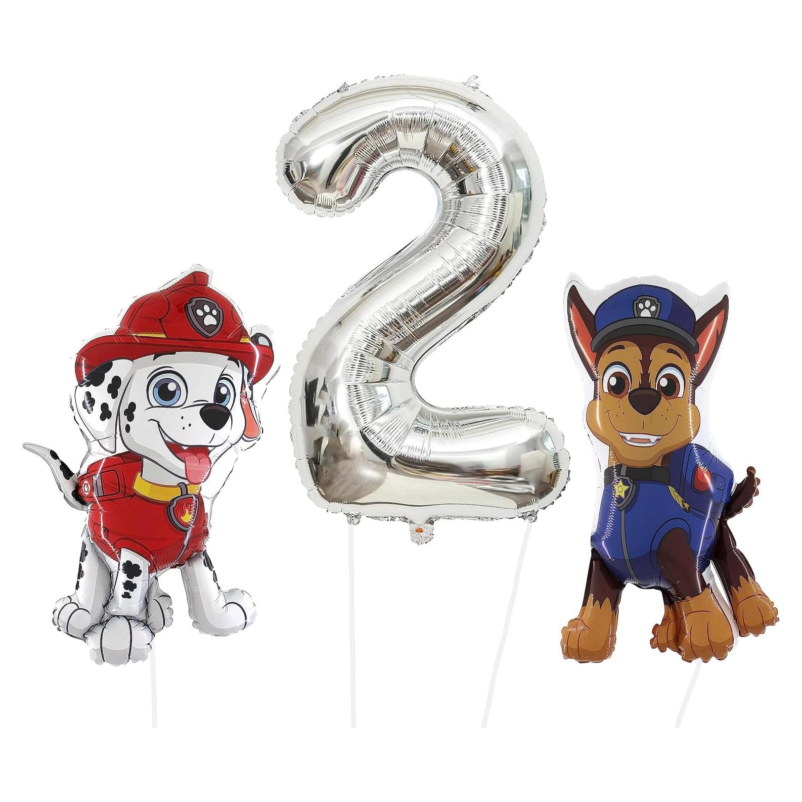 Paquete de globos Paw Patrol Toyland - Chase y Marshall 3 globos