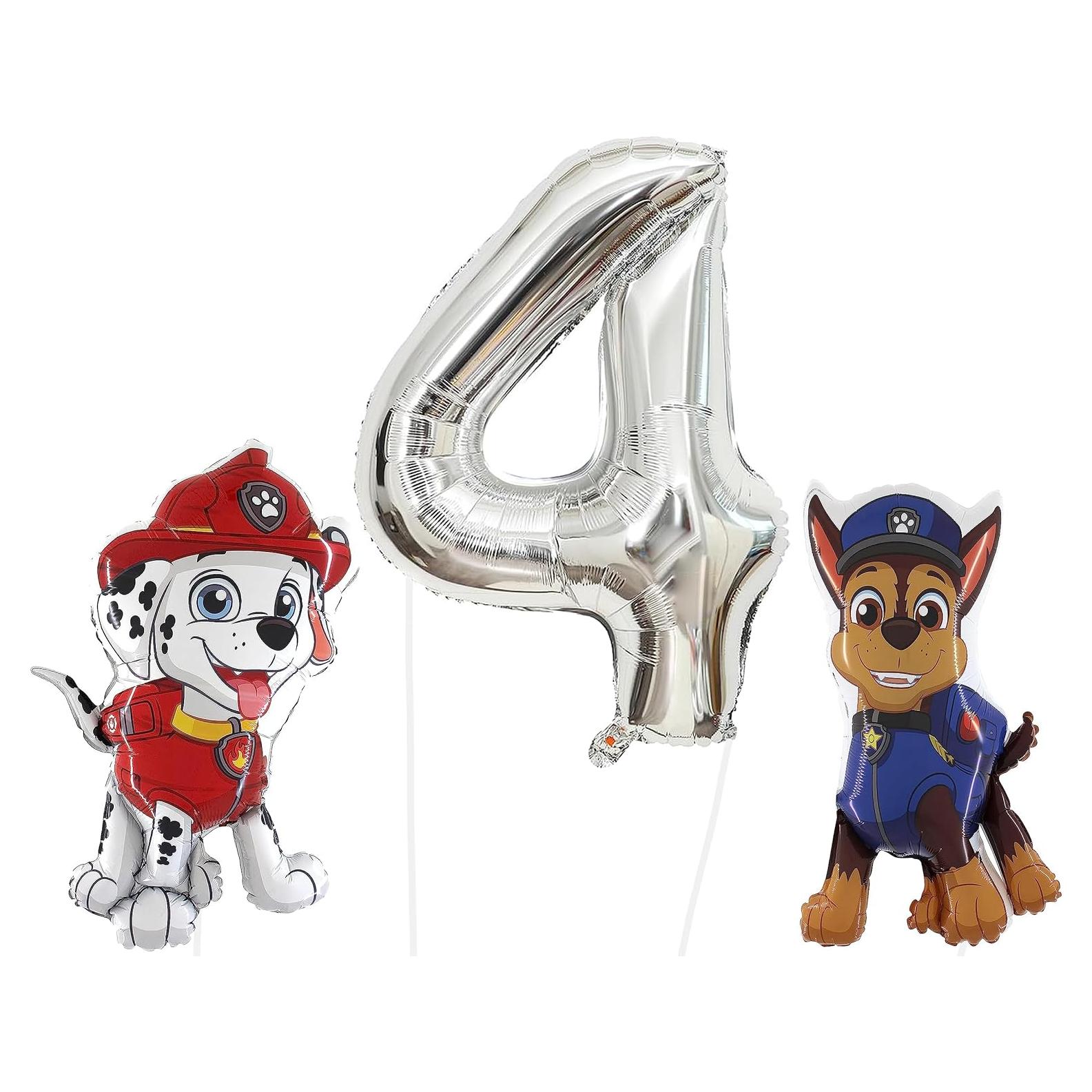 Paquete de globos Paw Patrol Toyland Chase y Marshall 3 piezas