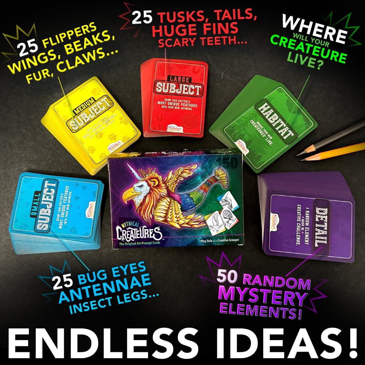 Juego de Cartas de Prompts de Dibujo Deck de Dibujo - 150 Cartas