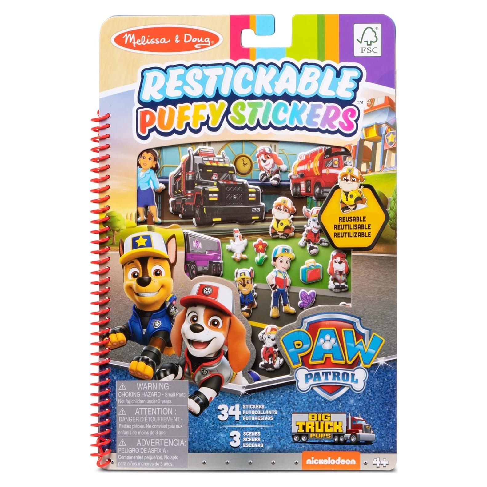 Calcomanías Reutilizables PAW Patrol - Melissa & Doug - Camiones