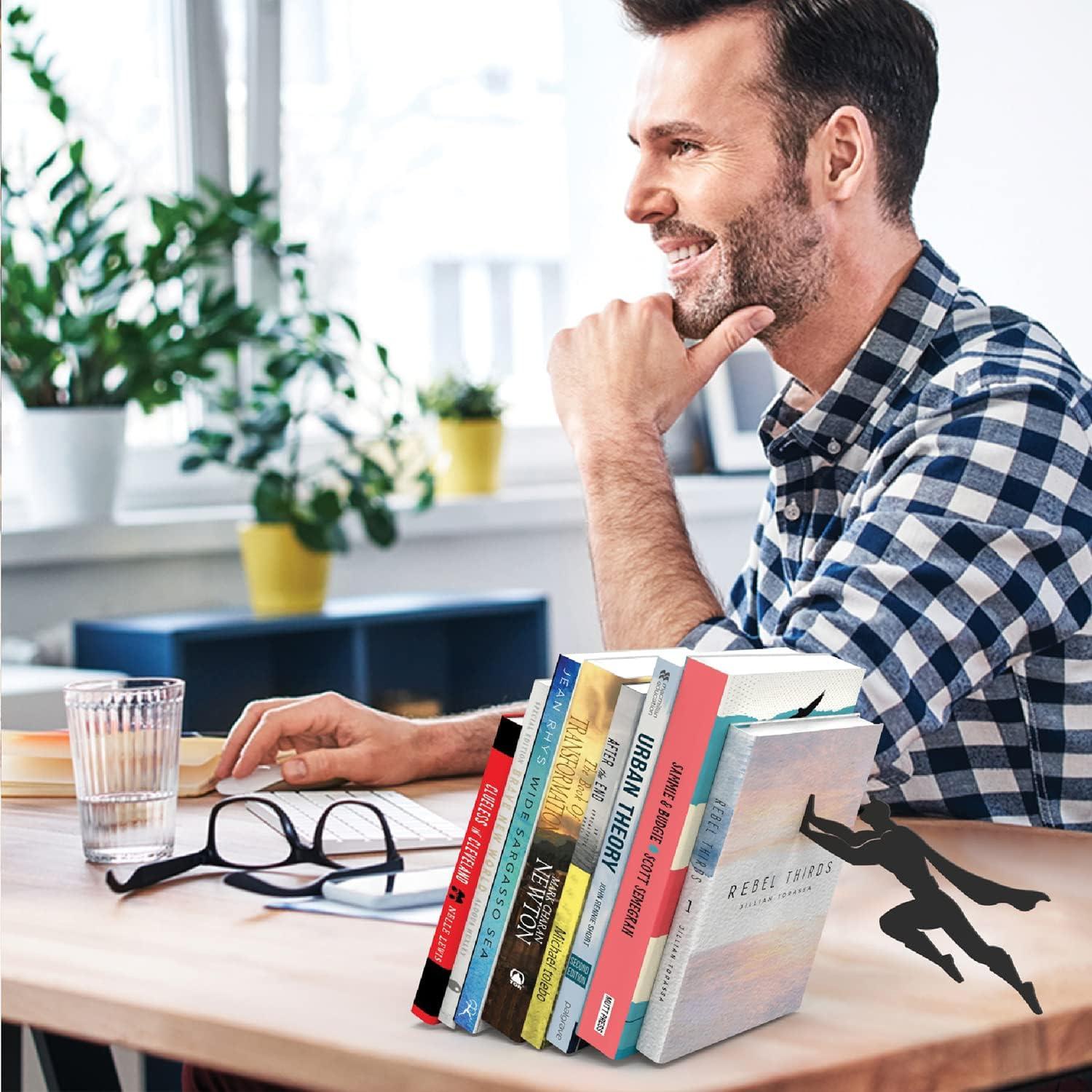 Soportes para Libros Artori Diseño Superhéroe Metal 230g