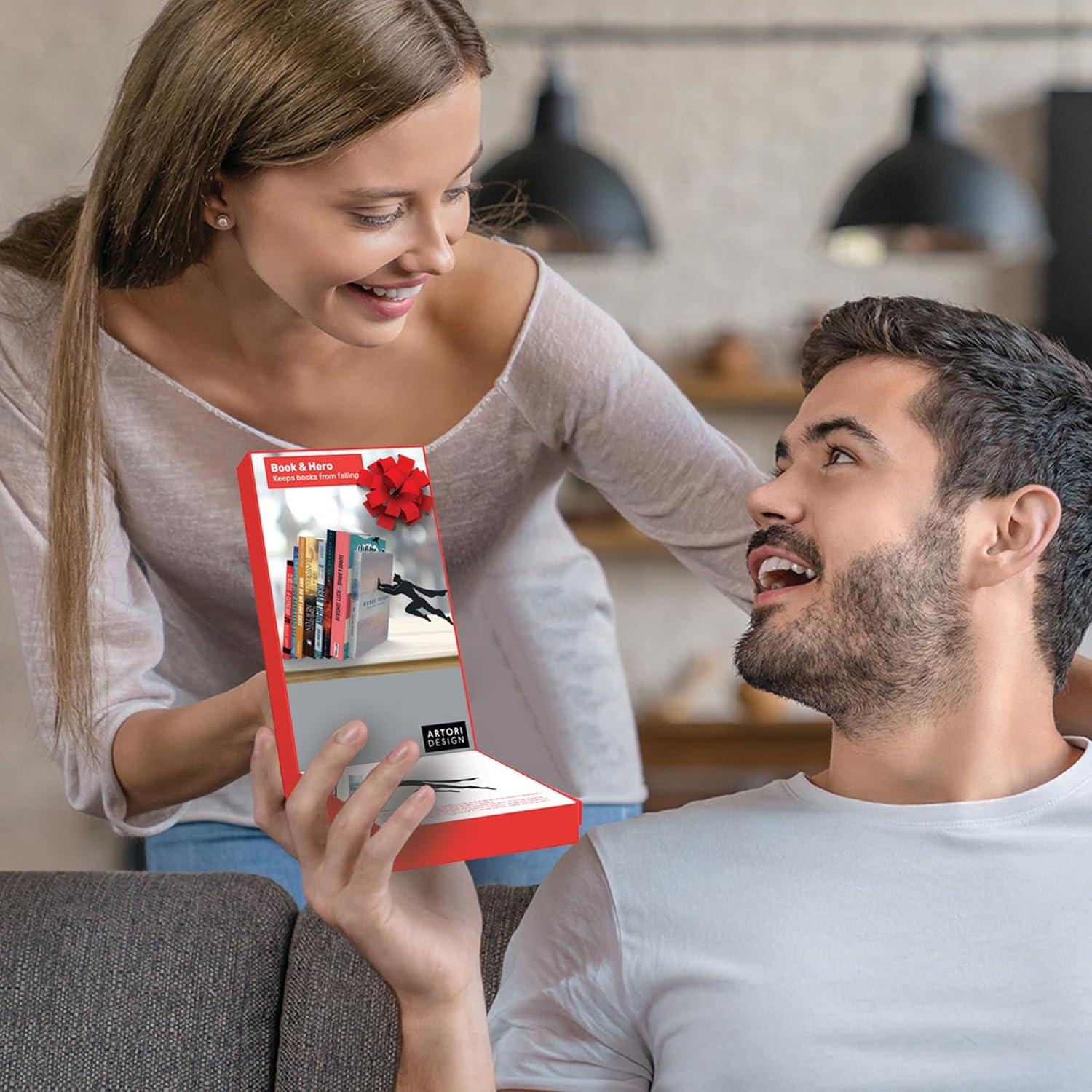 Soportes para Libros Artori Diseño Superhéroe Metal 230g