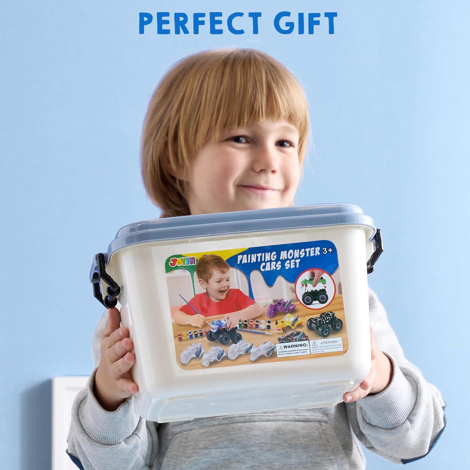 Kit de Manualidades Joyin Auto Monstruo DIY 8 Autos Pintables