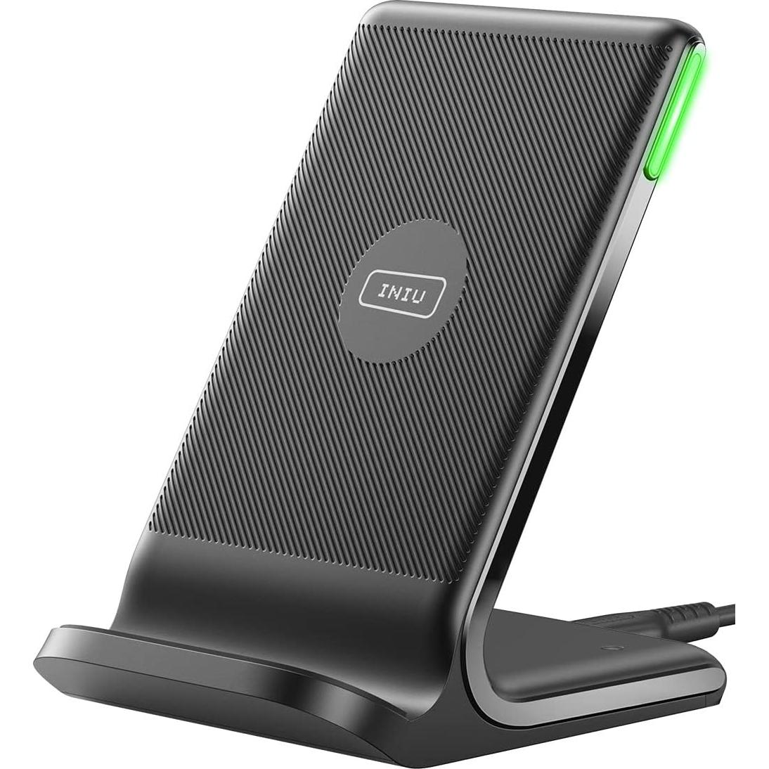 Cargador Inalámbrico INIU 15W con Luz Adaptativa Negro