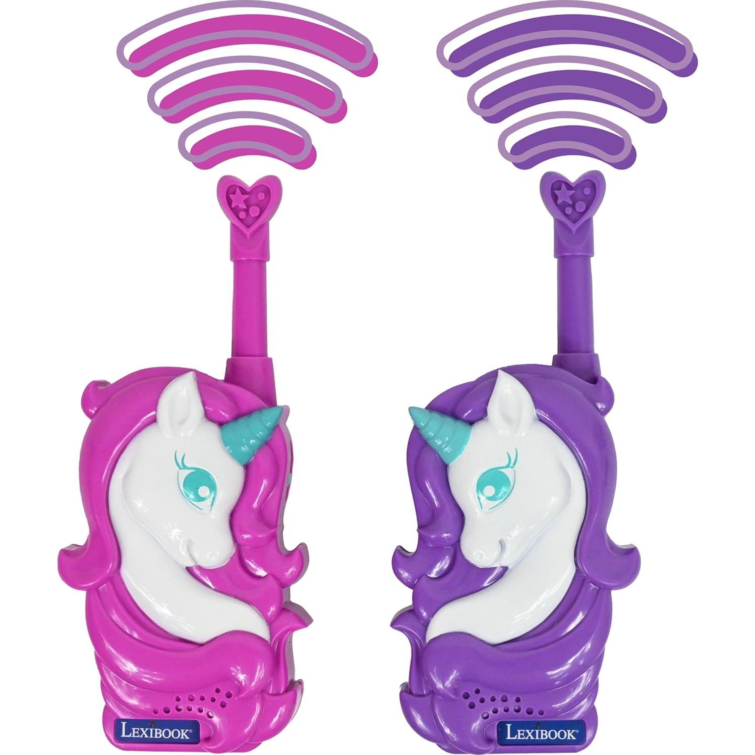 Walkie Talkie 3D Unicornio Lexibook TW18UNI 500m Rosa/Púrpura