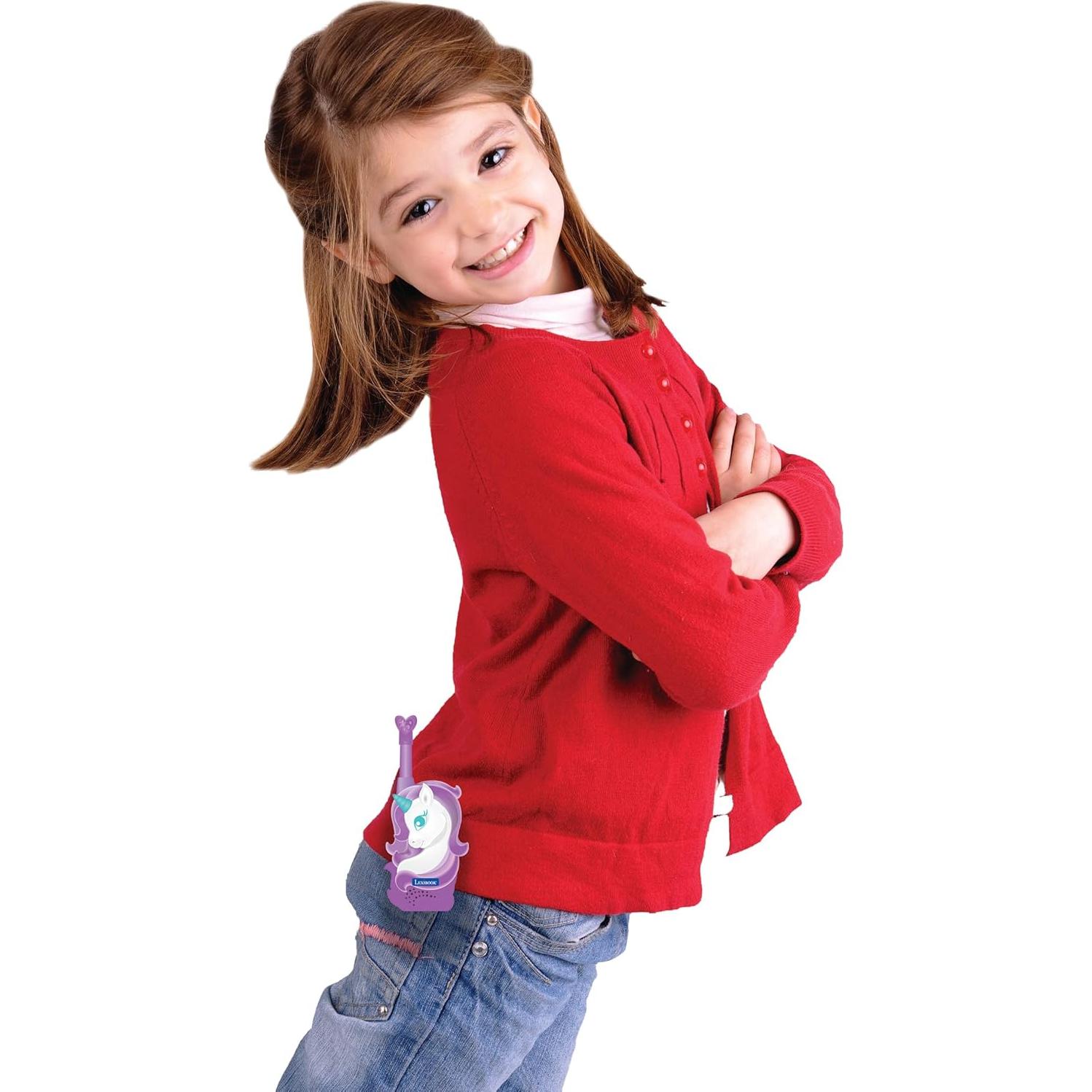 Walkie Talkie 3D Unicornio Lexibook TW18UNI 500m Rosa/Púrpura