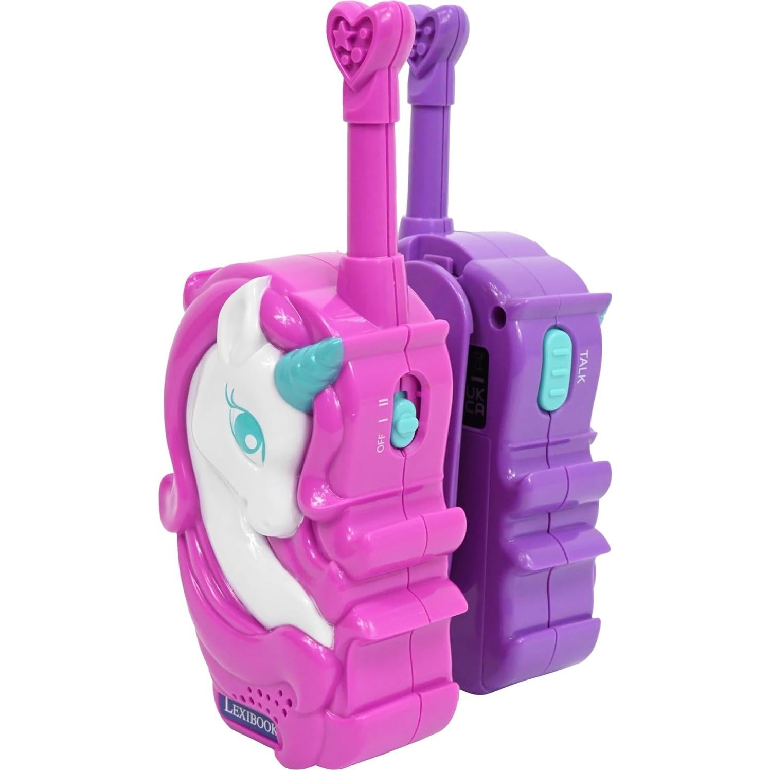 Walkie Talkie 3D Unicornio Lexibook TW18UNI 500m Rosa/Púrpura