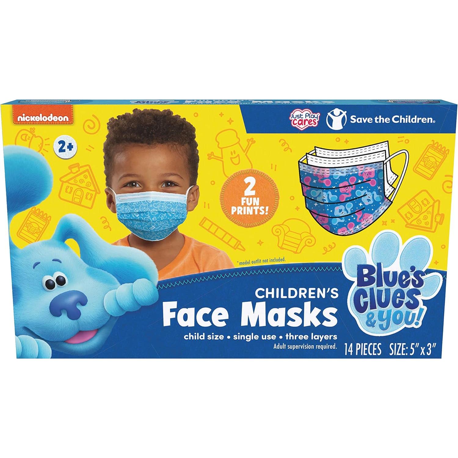 Mascarilla Desechable Just Play para Niños 14 Unidades 2-7 Años