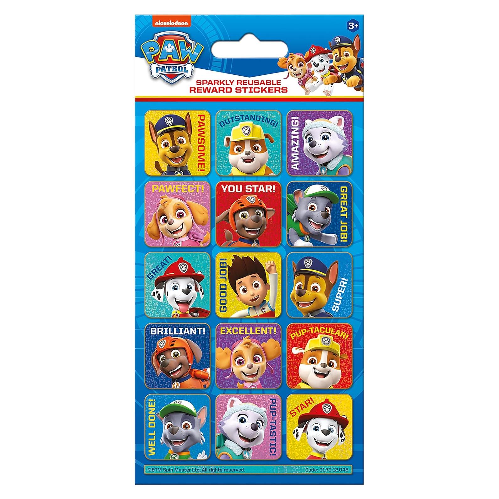 Pegatinas Reutilizables Paw Patrol Paper Projects 19.5x10cm