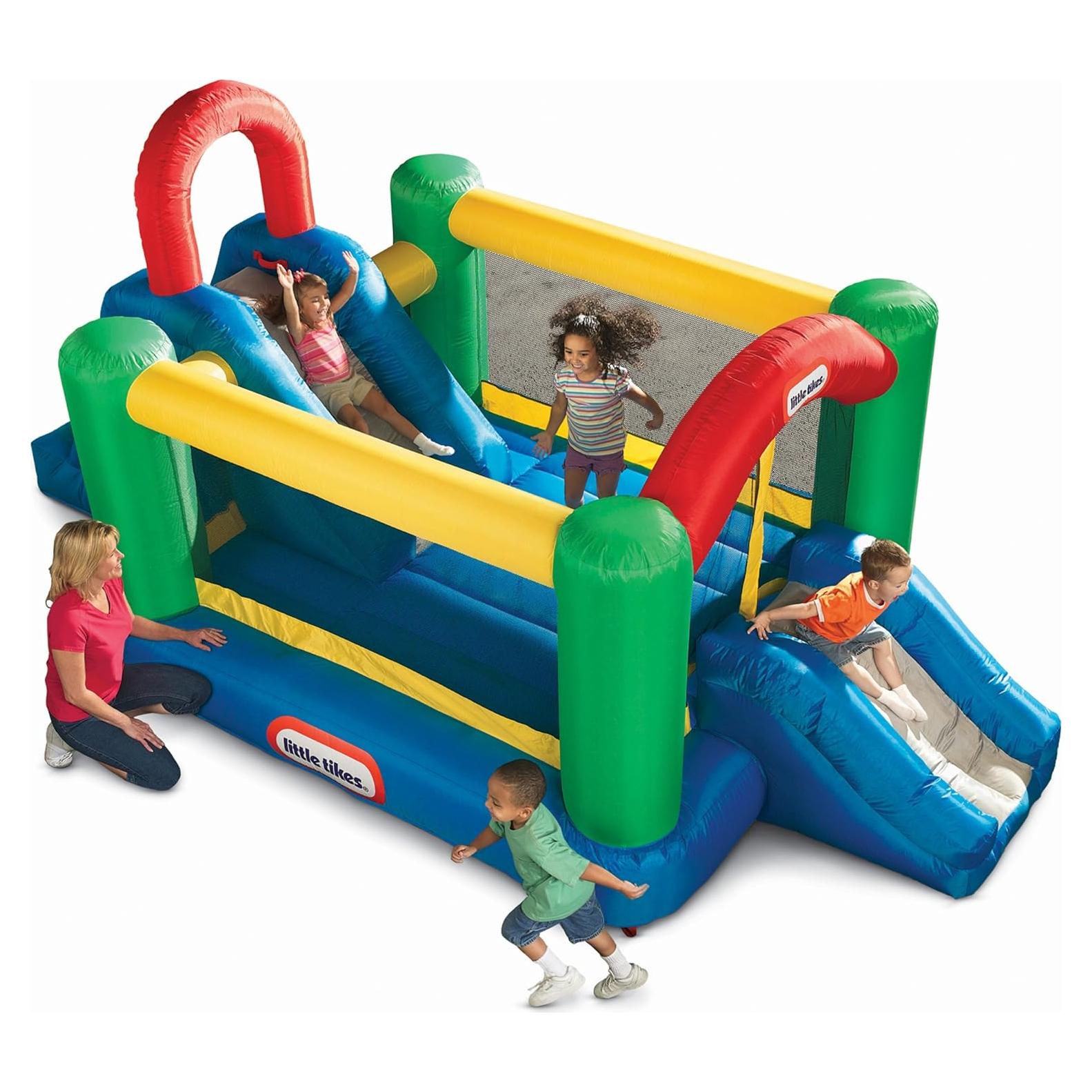 Inflable Salto y Tobogán Doble Little Tikes 426x274x213 cm