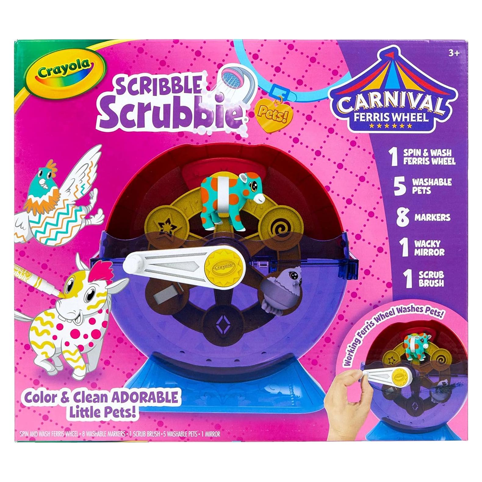 Juego de Carnaval Crayola Scribble Scrubbie Pets 1.27kg